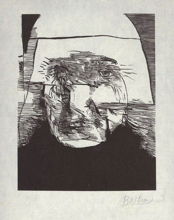 Leonard Baskin, Charles Meryon, Woodcut: Artist: Leonard Baskin, American (1922 - 2000) Title: Charles Meryon Year: circa 1970 Medium: Woodcut, signed and numbered in pencil Edition: 164/175 Image Size: 7.5 x 6 inches Size: 14 in. x 11 in. (