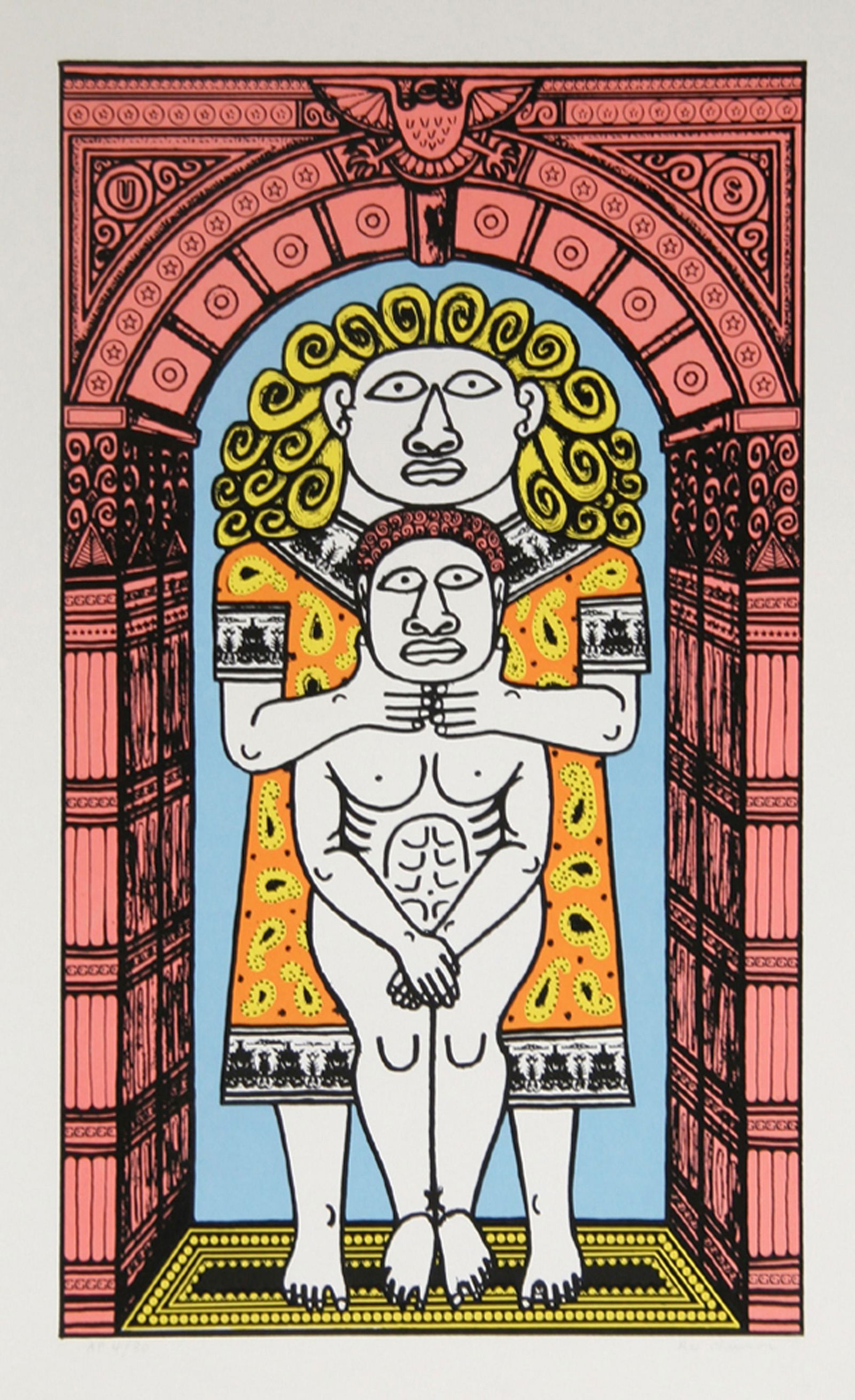 Rex Clawson, Untitled 2, silkscreen: Artist: Rex Clawson, American (1929 - 2007) Title: Untitled 2 Portfolio: Year: circa 1978 Medium: silkscreen, signed and numbered in pencil Edition: 150, AP 30 Image Size: Size: 30 in. x 22 in. (76.2