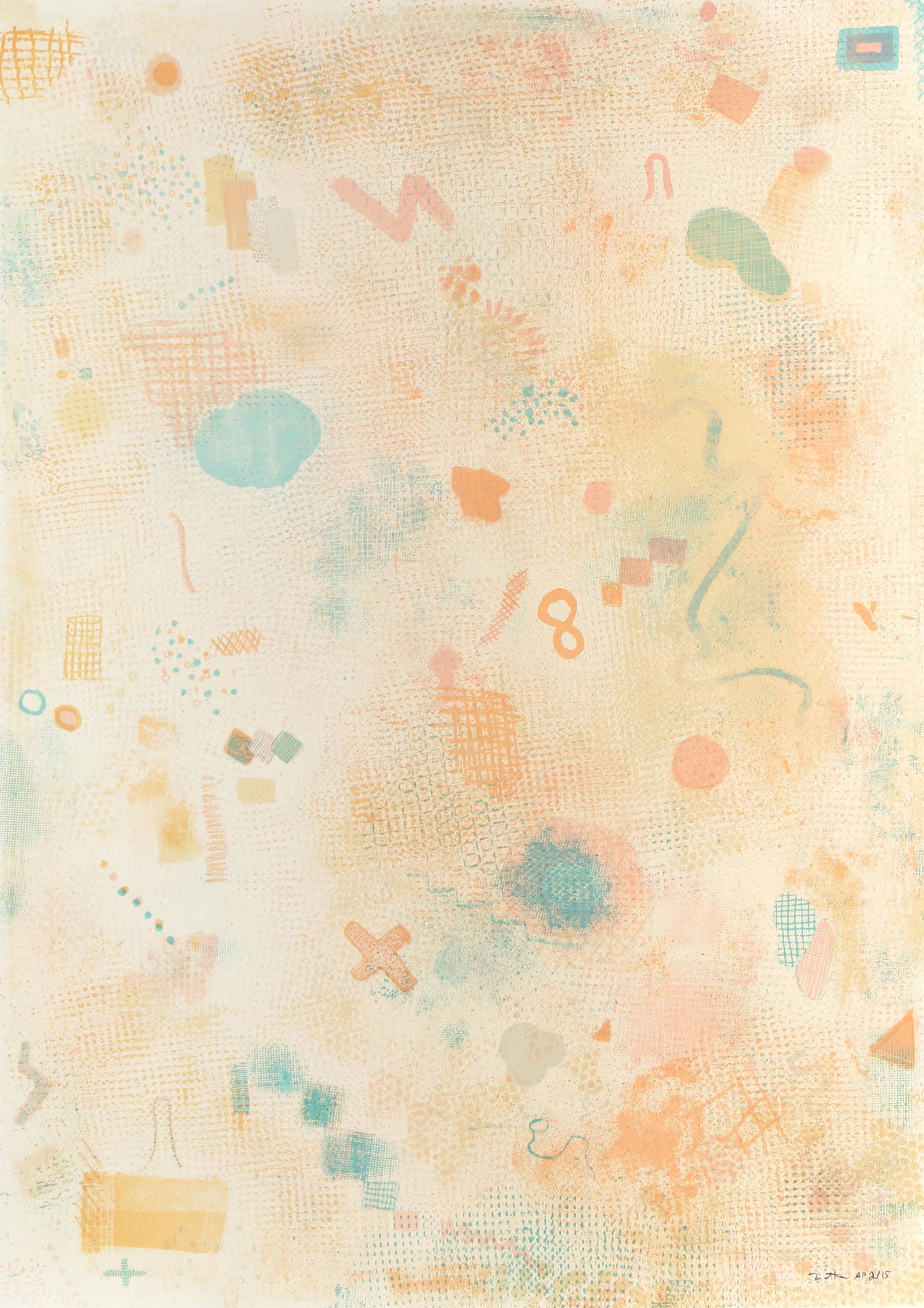 Robert Natkin, Untitled, Screenprint on Arches (1 of 3)