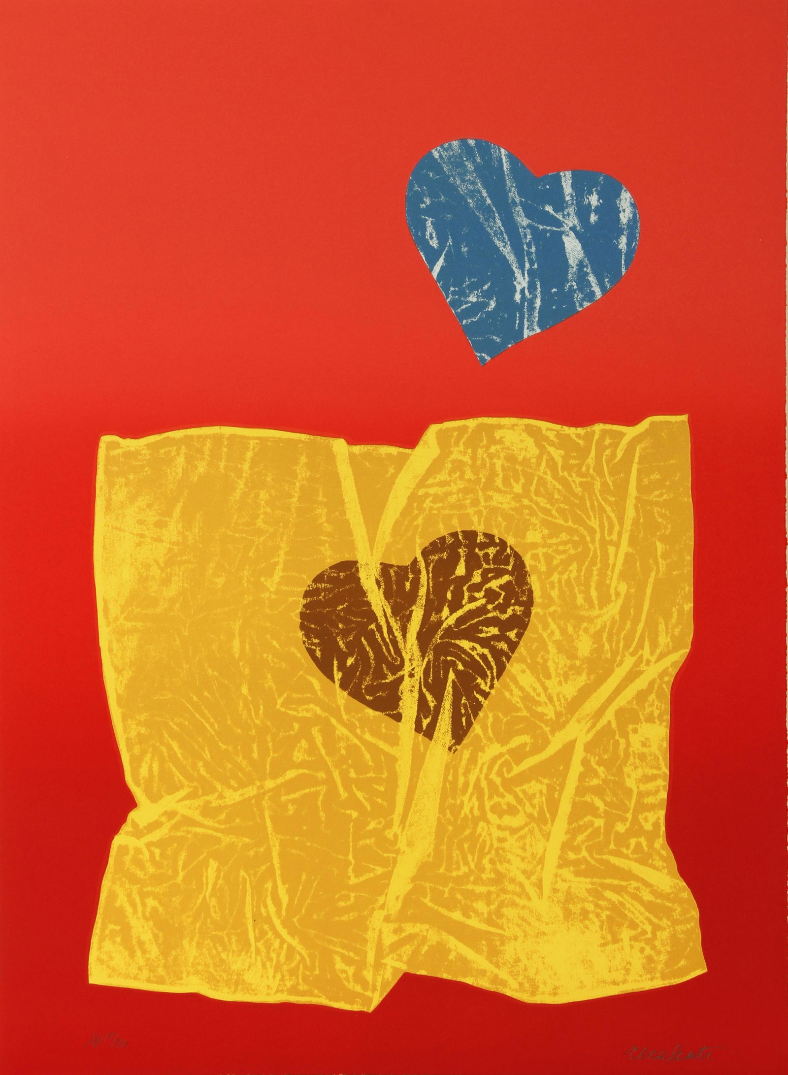 Antonio Recalcati, Love, Lithograph: Artist: Antonio Recalcati, Italian (1938 - ) Title: Love Year: 1979 Medium: Lithograph, signed and numbered in pencil Edition: AP 30 Size: 30 x 22 in. (76.2 x 55.88 cm)