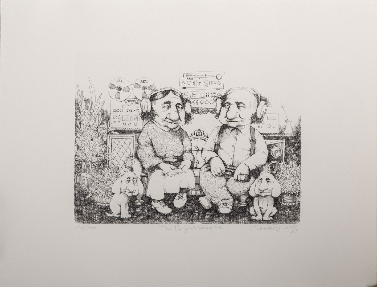 Charles Bragg, The Perfect Couple 2 , Etching (1 of 4)