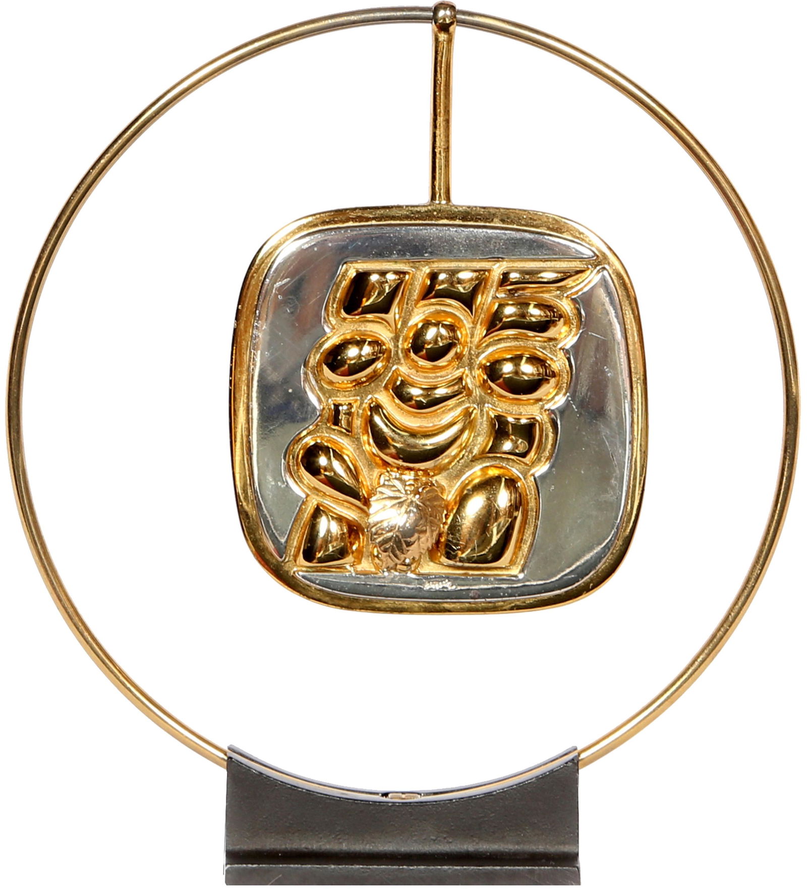 Miguel Berrocal, Torso Verona (Gold) (Opus 173), Gold Necklace Sculpture (1 of 10)