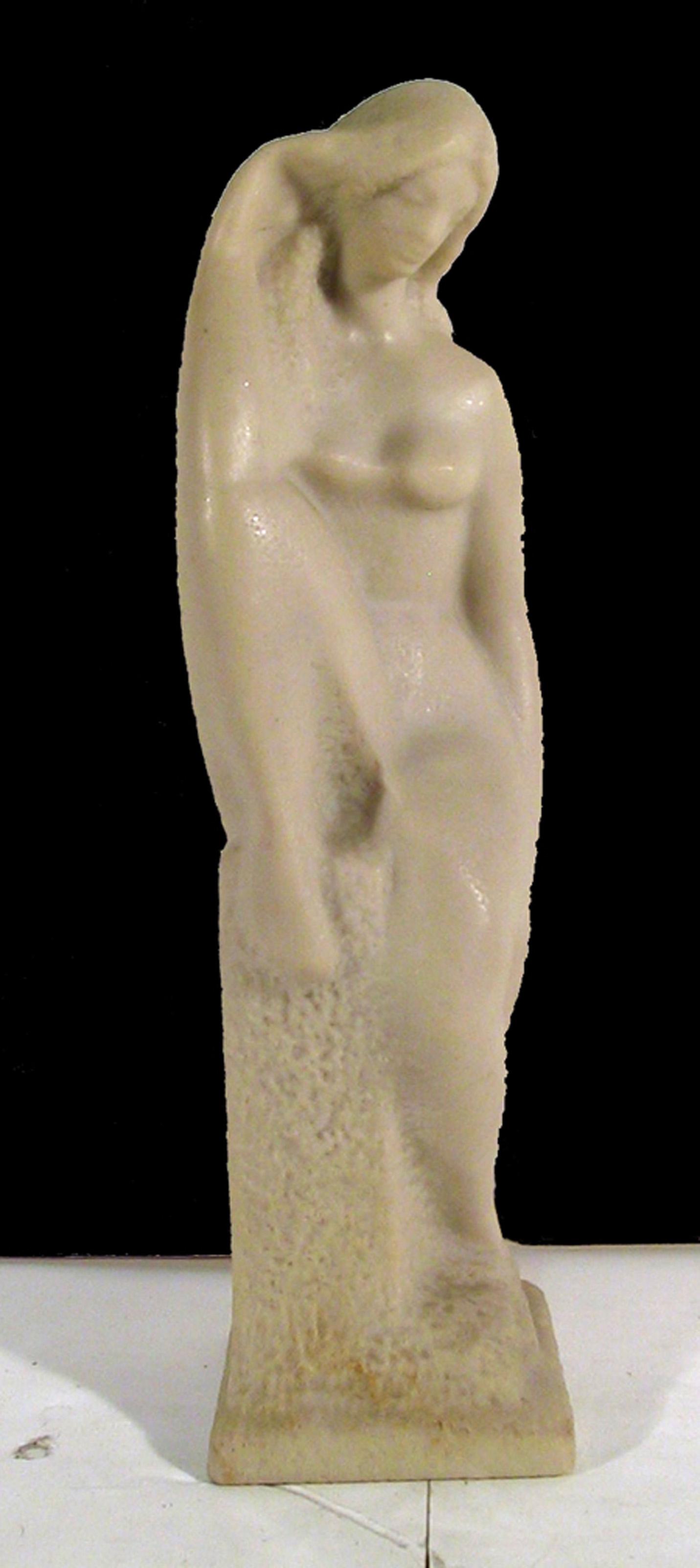 Vincent Glinsky, Nude, Epoxy Resin Sculpture: Artist: Vincent Glinsky, Russian/American (1895 - 1975) Title: Nude Year: circa 1960 Medium: Epoxy Resin Sculpture, signed Size: 13.5 in. x 3.5 in. x 3.5 in. (34.29 cm x 8.89 cm x 8.89 cm)