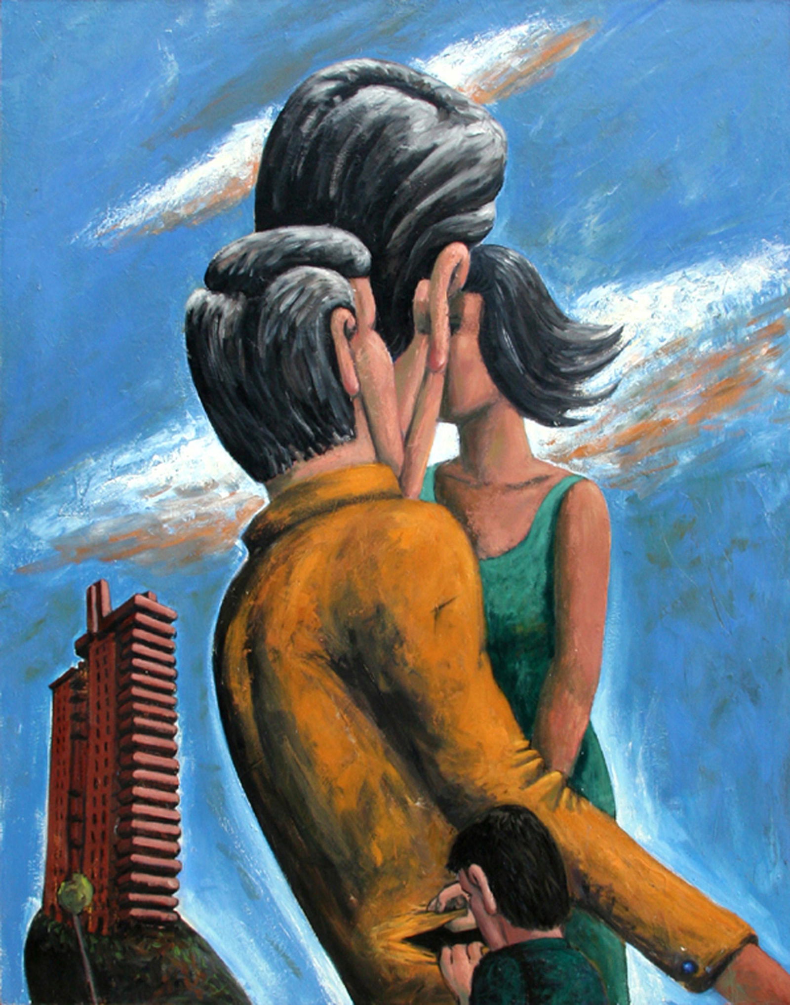 David Humphrey, Pickpocket, Oil on Canvas: Artist: David Humphrey, American (1955 - ) Title: Pickpocket Year: 1985 Medium: Oil on Canvas, signed verso Size: 84 in. x 66 in. (213.36 cm x 167.64 cm) Description: David Humphrey's status as a Post