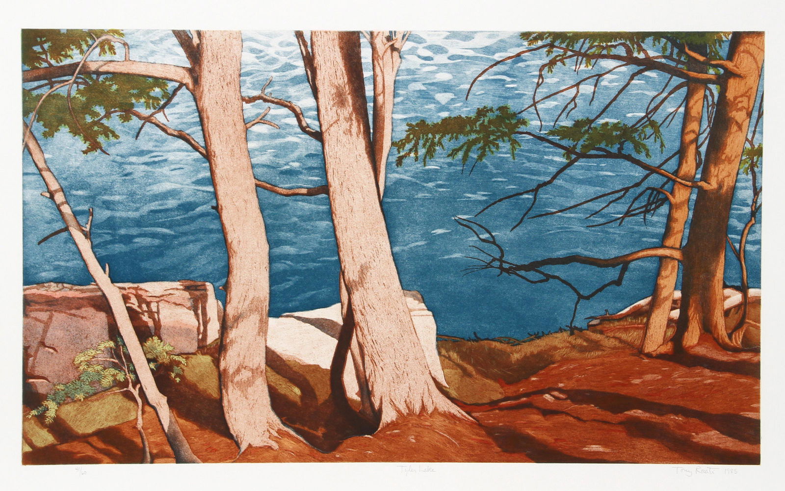 Tony Rosati, Tyler Lake, Aquatint Etching (1 of 3)