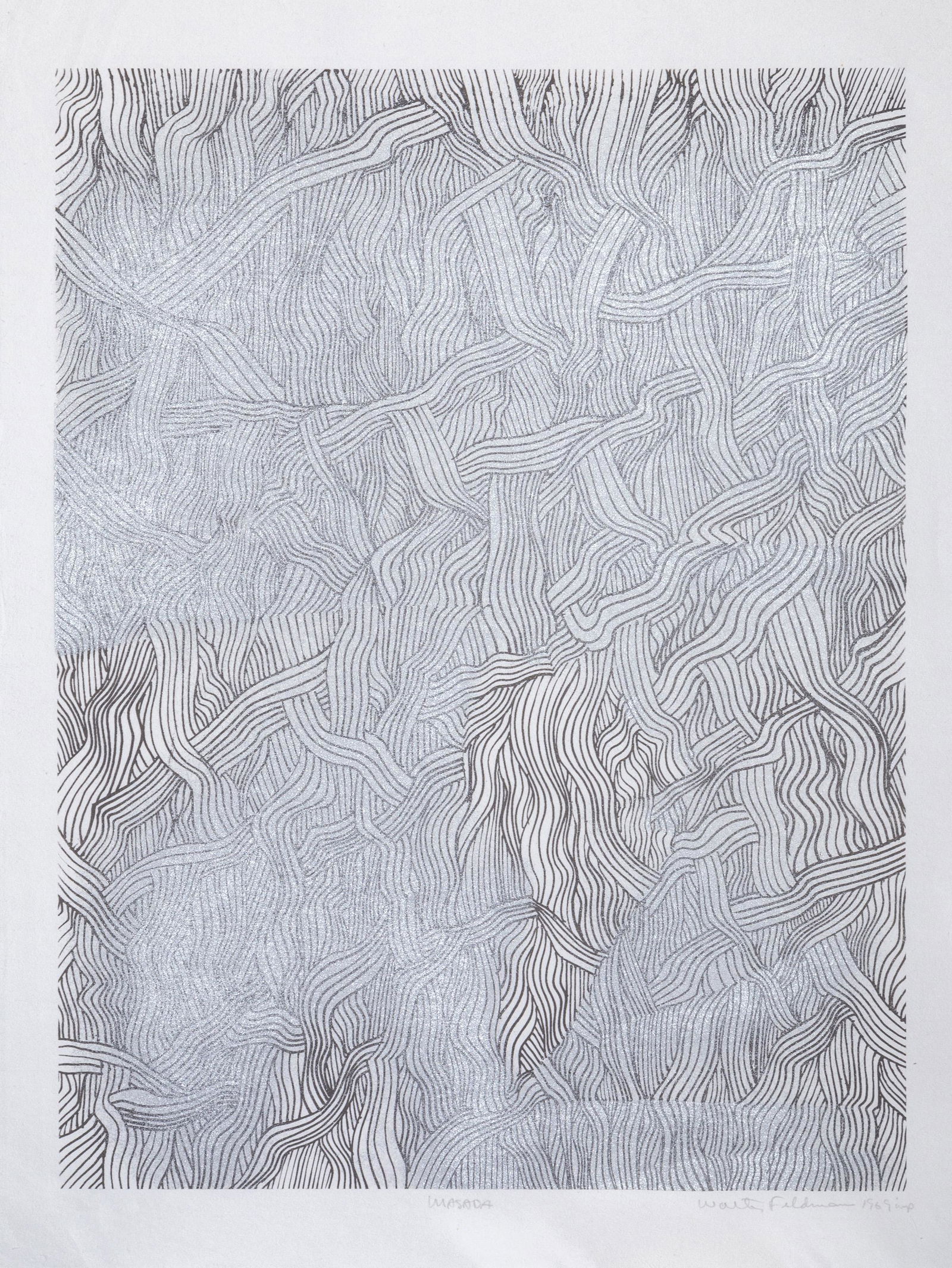 Walter Feldman, Masada 2, Woodcut (1 of 4)