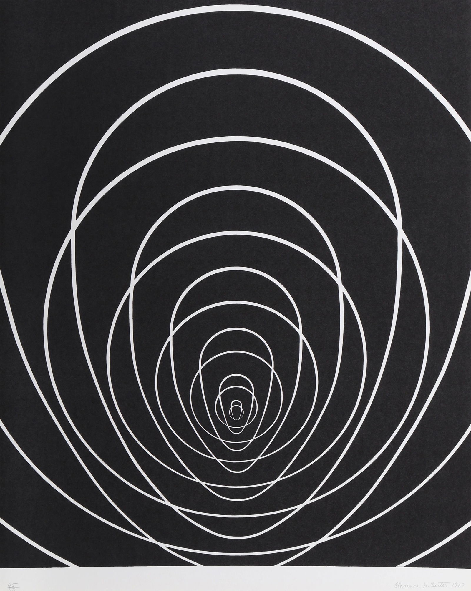 Clarence Holbrook Carter, Concentric Space (White) (1 of 1)