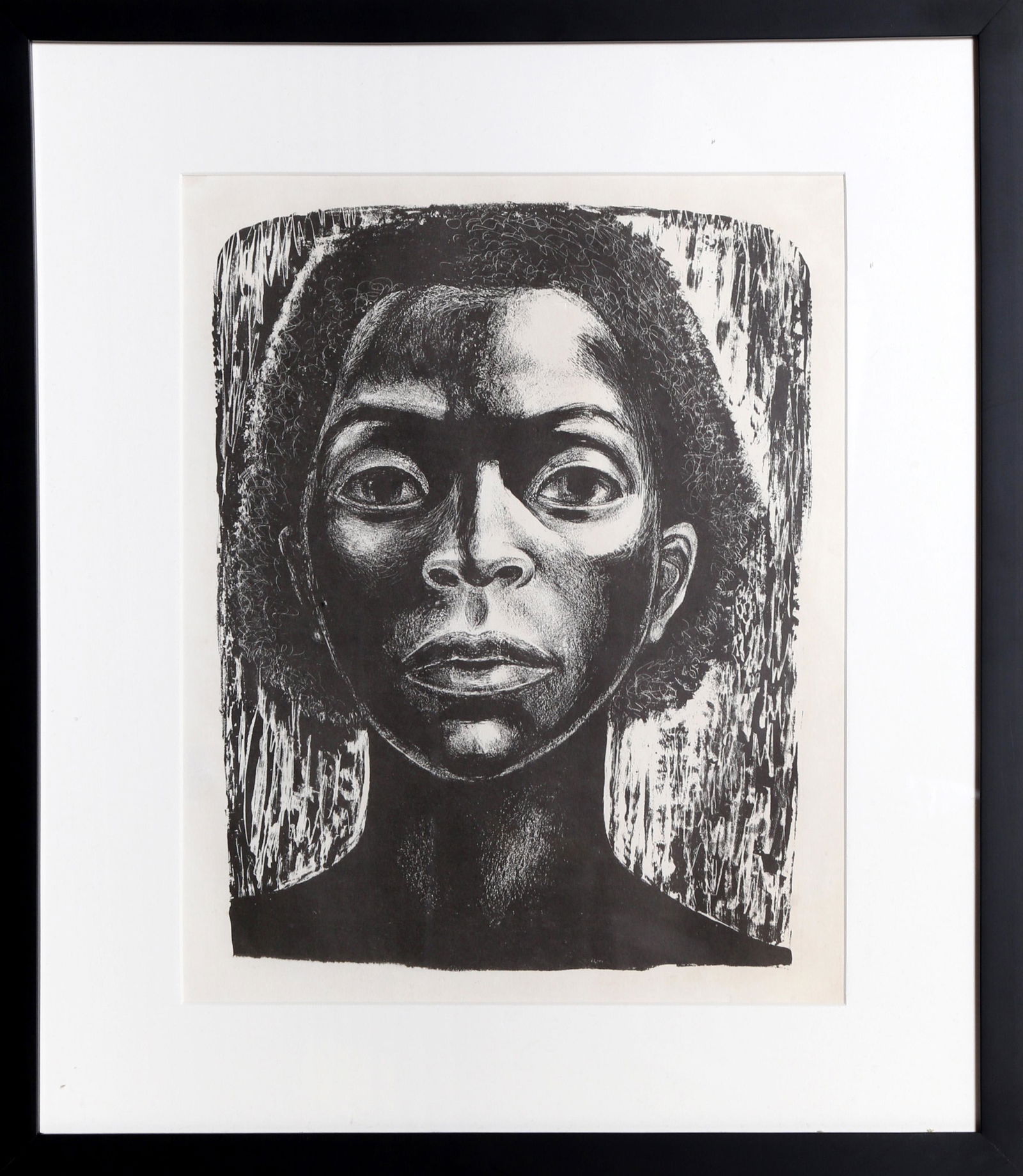 Elizabeth Catlett, The Young Black Woman Speaks, Stone Lithograph on Wove Paper (1 of 3)