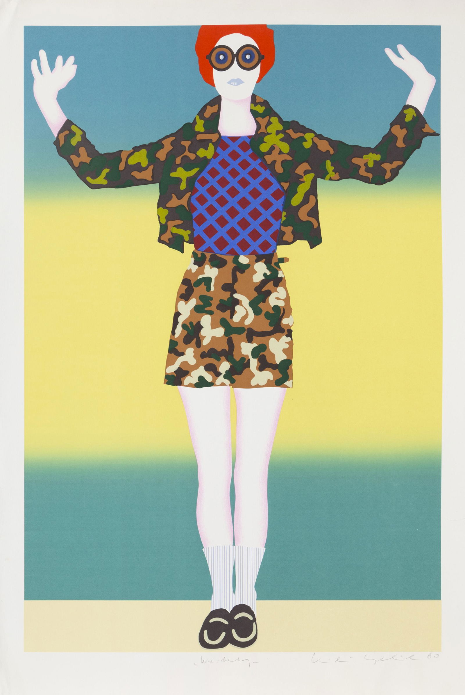 Kiki Kogelnik, War Baby, Screenprint, signed and numbered in pencil (1 of 4)