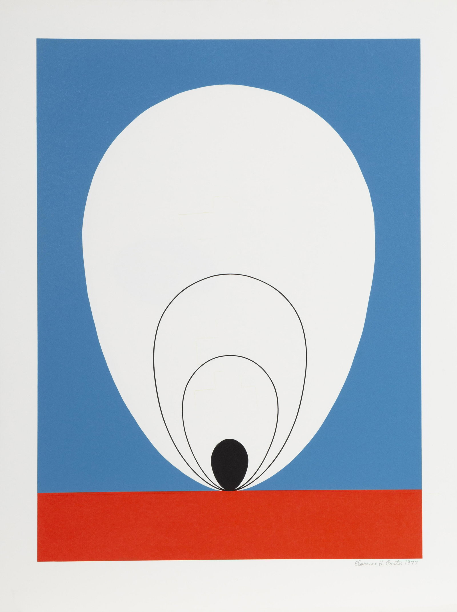 Clarence Holbrook Carter, Tulip, Screenprint: Artist: Clarence Holbrook Carter, American (1904 - 2000) Title: Tulip Year: 1978 Medium: Screenprint, Signed and numbered in pencil Edition: 200 Size: 35 in. x 25.75 in. (88.9 cm x 65.41 cm) Concentri