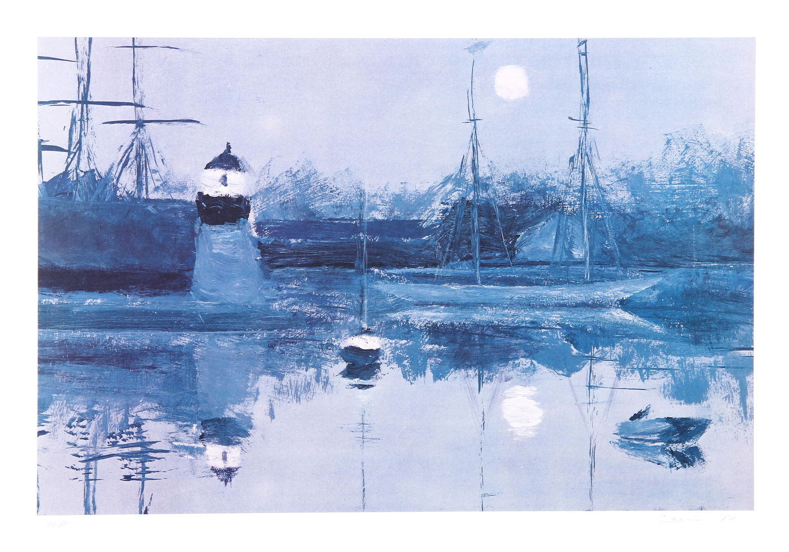 David Cain, Docks, Lithograph (1 of 2)