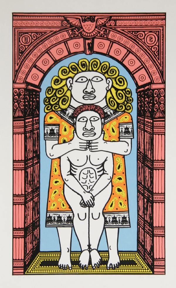 Rex Clawson, Untitled 2, Screenprint: Artist: Rex Clawson, American (1929 - 2007) Title: Untitled 2 Year: circa 1978 Medium: Screenprint, signed and numbered in pencil Edition: 150, AP 30 Size: 30 in. x 22 in. (76.2 cm x 55.88 cm) Standin