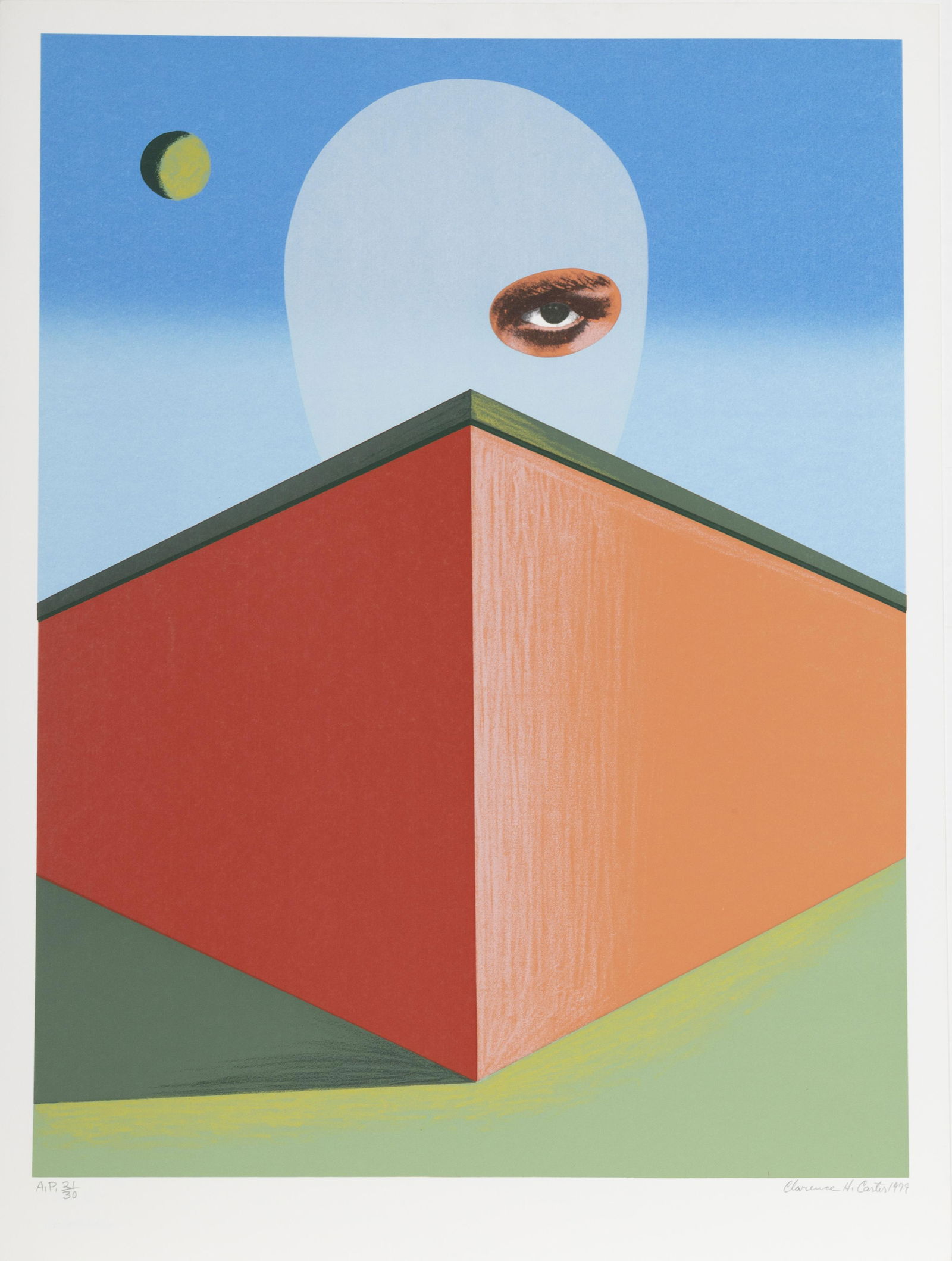Clarence Holbrook Carter, The Watcher, Screenprint (1 of 5)