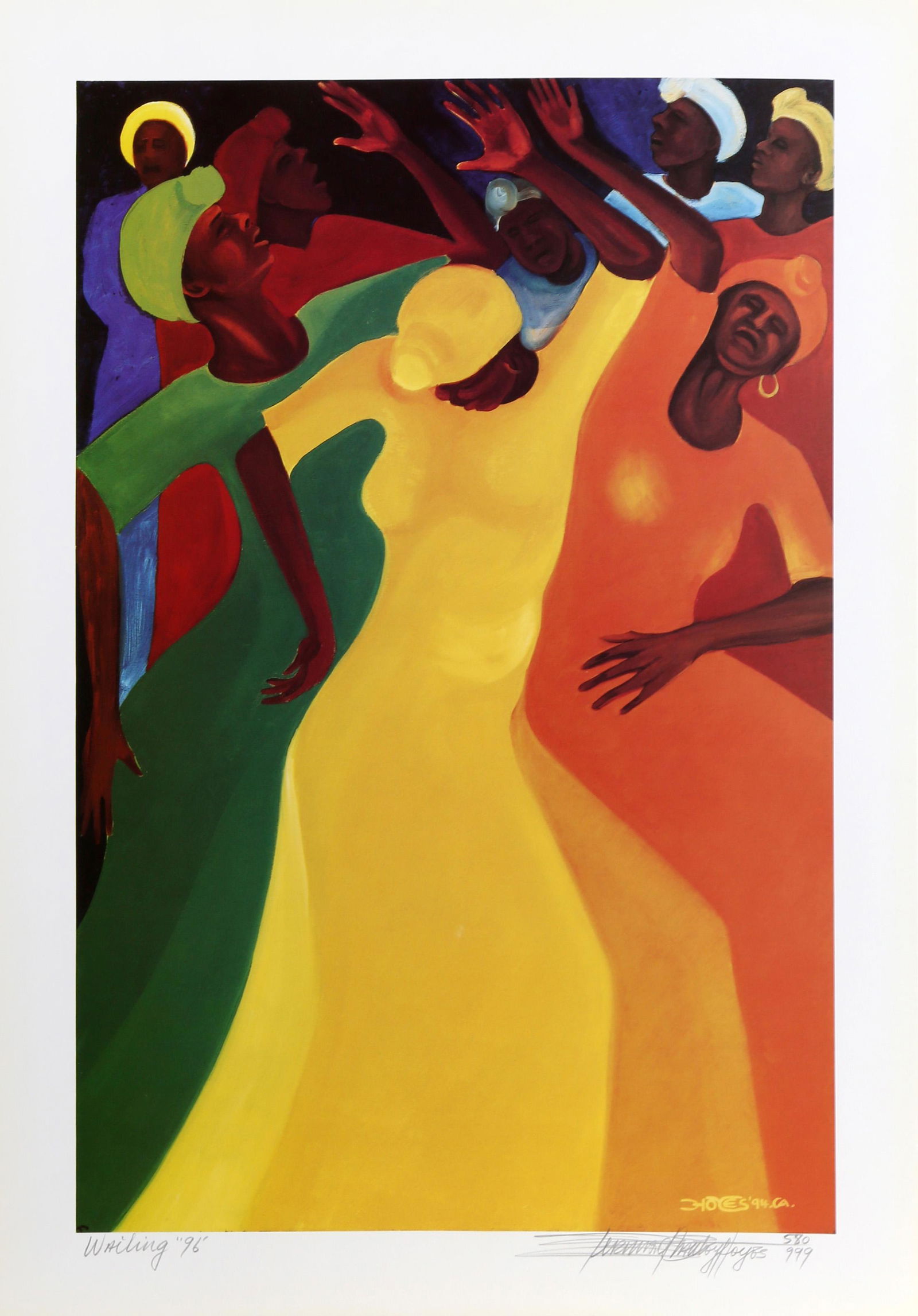 Bernard Hoyes, Wailing, Offset Lithograph (1 of 4)