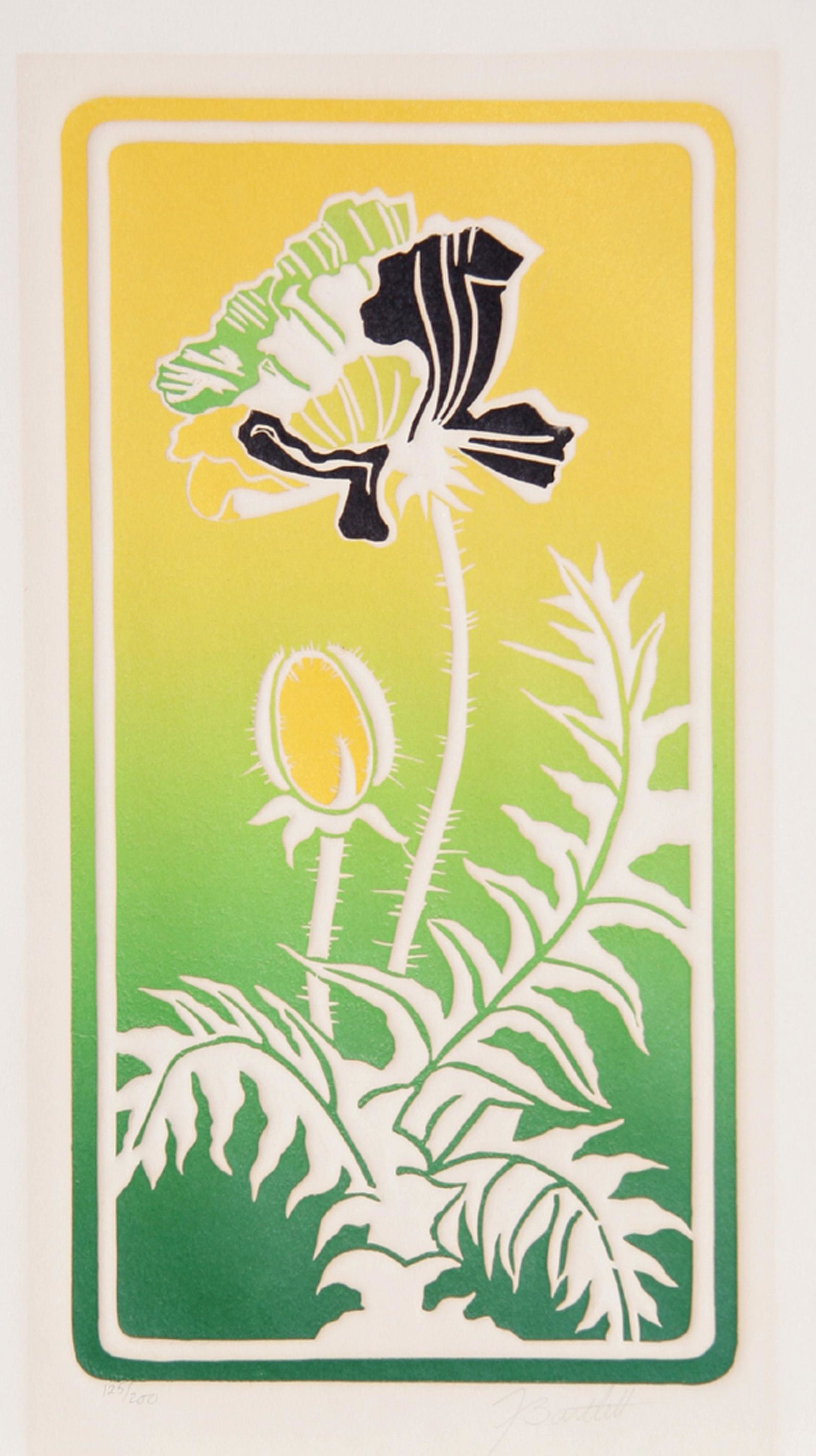 Bartlett, Flower, Aquatint Etching (1 of 1)