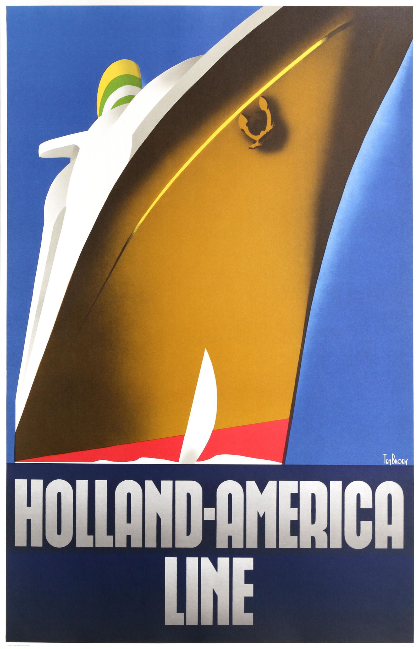 Willem Ten Broek, Holland America Line, Poster (1 of 4)