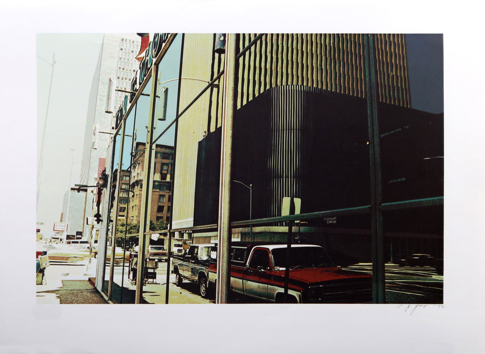 C.J. (Ching-Jang) Yao, Downtown Houston, Screenprint (1 of 5)