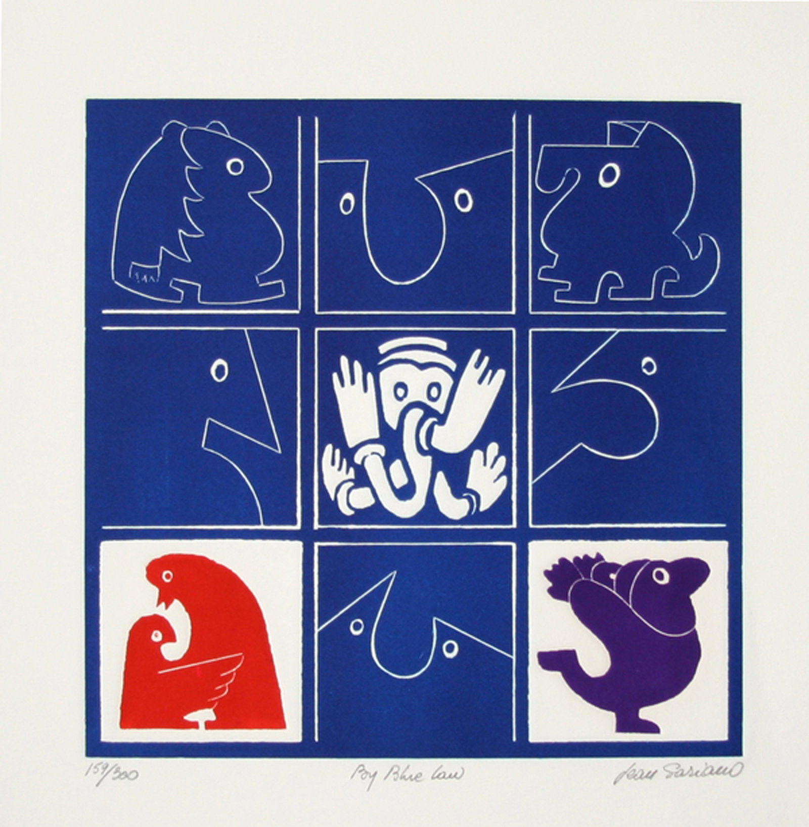 Jean Sariano, By Blue Law, Intaglio Etching (1 of 1)