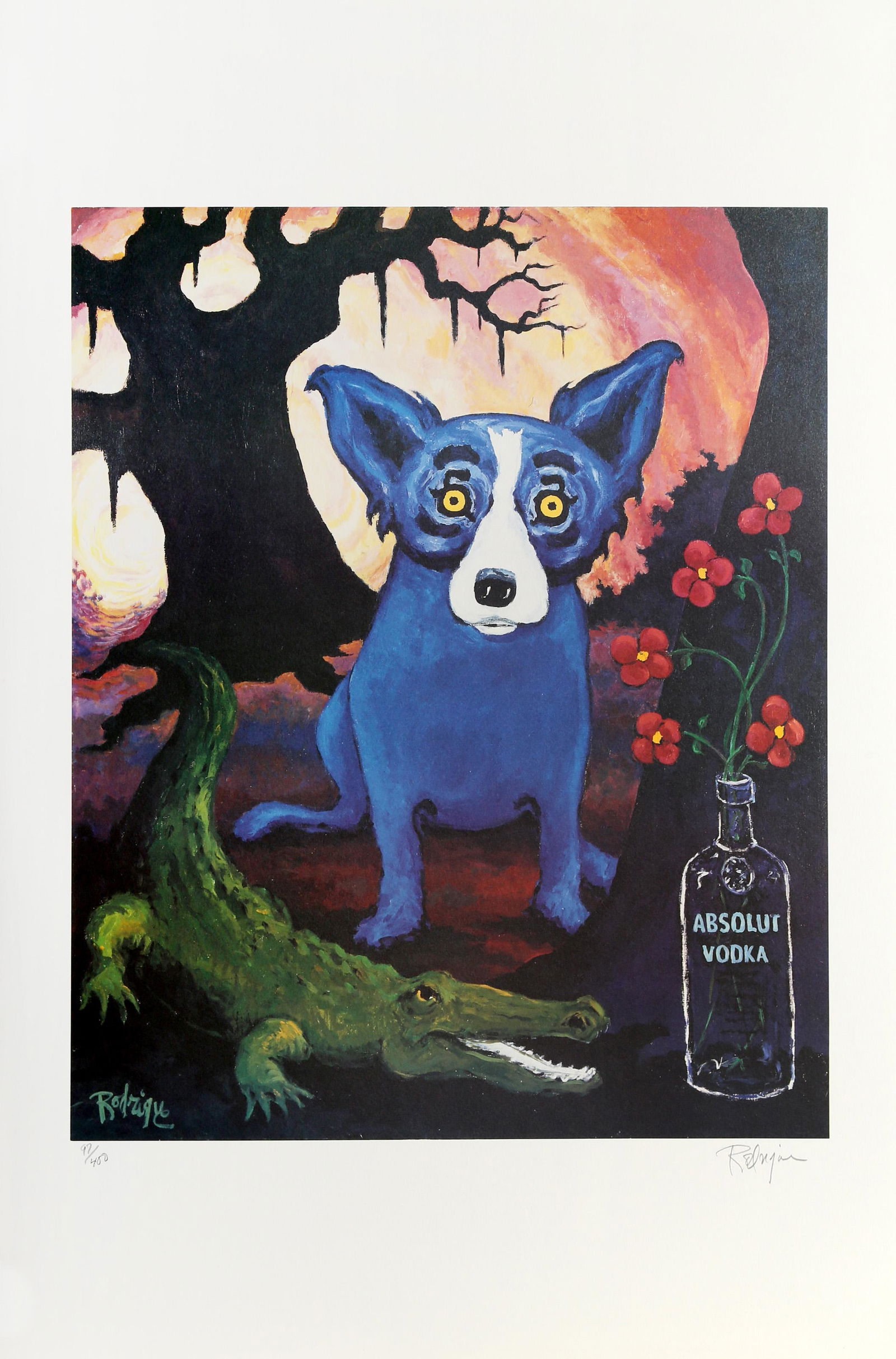 George Rodrigue, Absolut Statehood: Louisiana, Lithograph (1 of 5)