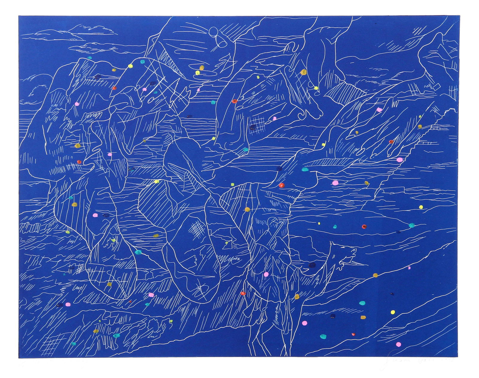 Susan Hall, Desert Stockings, Etching with Aquatint (1 of 1)