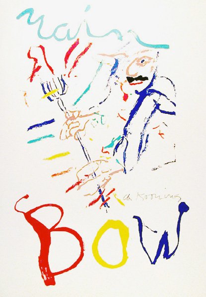 Willem de Kooning, Rainbow: Thelonius Monk, Lithog: Artist: Willem de Kooning, Dutch/American (1904 - 1997) Title: Rainbow: Thelonius Monk, Devil at the Keyboard Year: 1972 Medium: Lithograph on Thin Velin, signed in the plate Edition: 1000 Size: 35.5