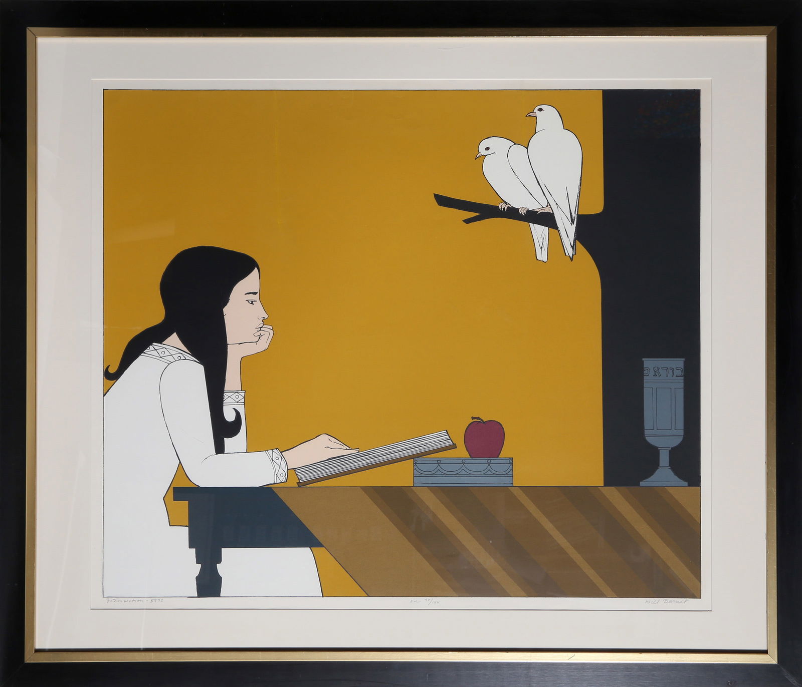 Will Barnet, Introspection 5733, Screenprint on Arches Paper: Artist: Will Barnet, American (1911 - 2012) Title: Introspection 5733 Year: 1972 Medium: Screenprint on Arches Paper, signed and numbered in pencil Edition: 78/144 Image Size: 29.5 x 35 inches Frame S