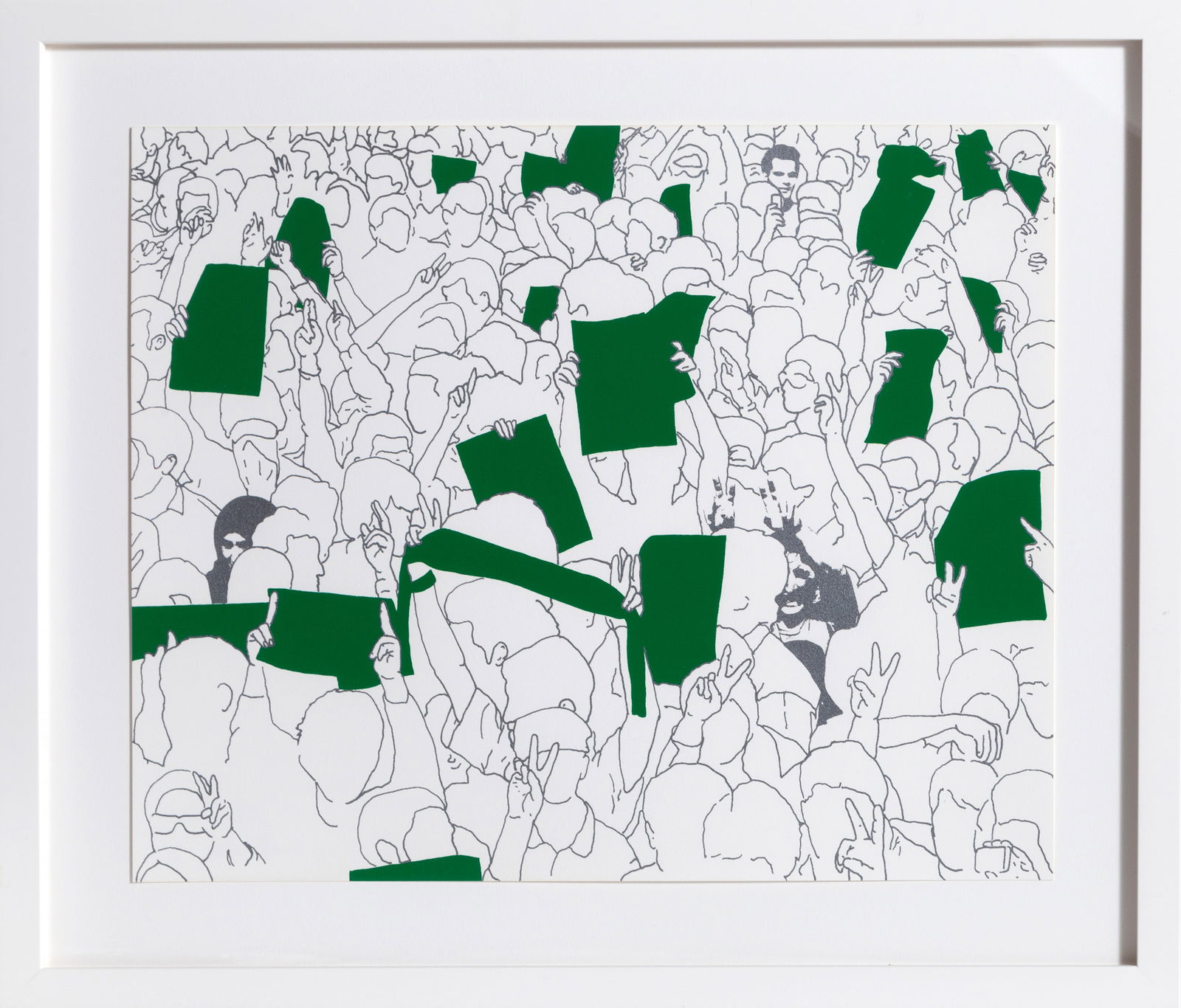 Dinh Q. Le, Fragile Springs, Iran, Screenprint: Artist: Dinh Q. Le, Vietnamese/American (1968 - ) Title: Fragile Springs, Iran Year: 2012 Medium: Screenprint, signed and dated verso Edition: 21 Size: 14 x 17 in. (35.56 x 43.18 cm) Frame Size: 18.5