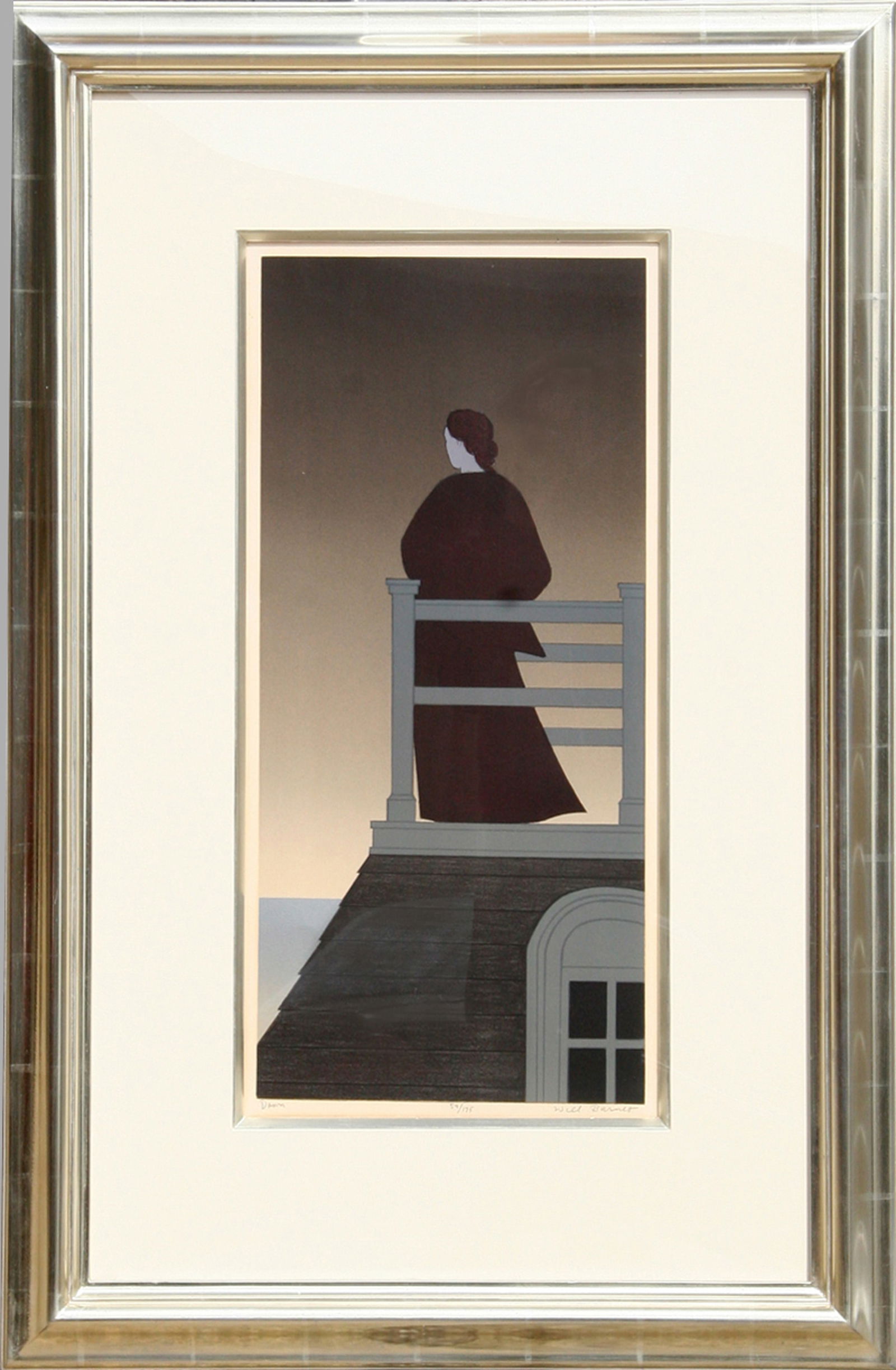 Will Barnet, Dawn, Lithograph on Arches: Artist: Will Barnet, American (1911 - 2012) Title: Dawn Year: 1975 Medium: Lithograph on Arches, signed and numbered in pencil Edition: 59/175 Size: 24 x 11 in. (60.96 x 27.94 cm) Frame Size: 36 x 25