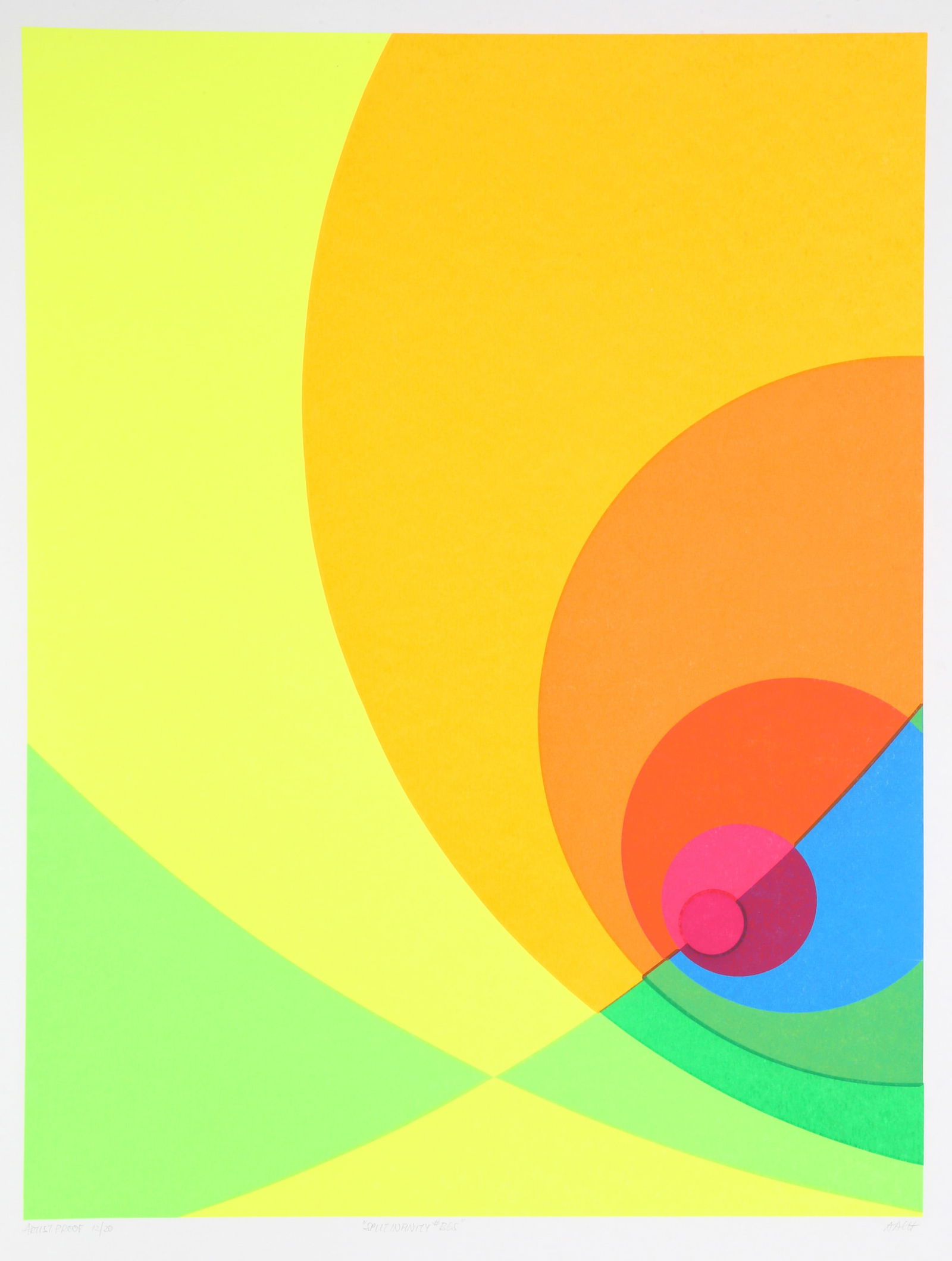 Herbert Aach, Split Infinity #B6S, Screenprint (1 of 1)