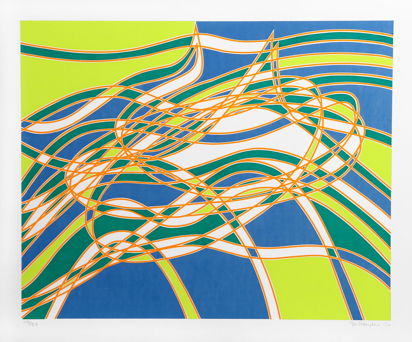 Stanley William Hayter, Untitled 3, from the Aquarius Suite, Screenprint (1 of 2)