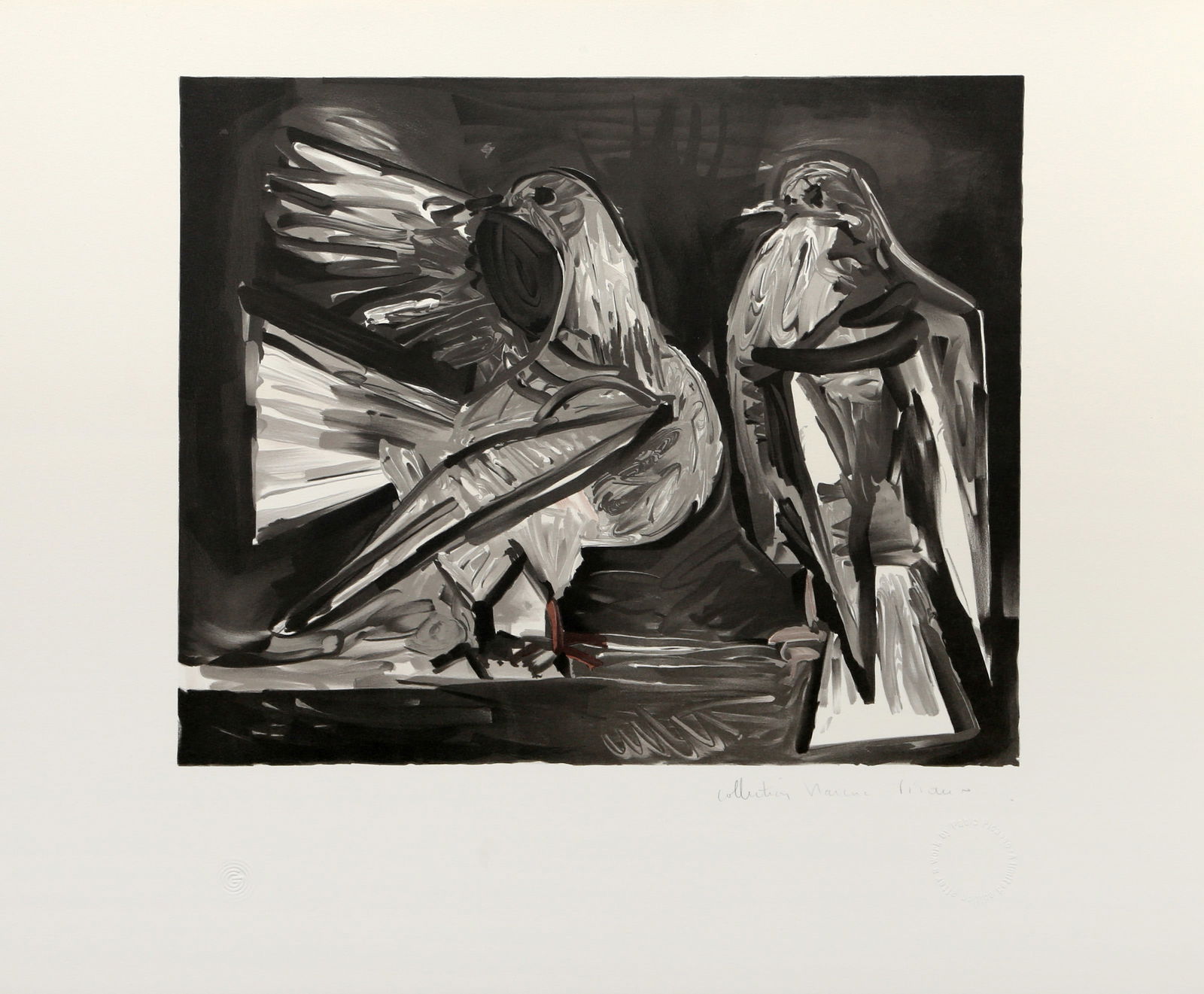 After Pablo Picasso, Deux Pigeons, Lithograph on Arches Paper (1 of 6)