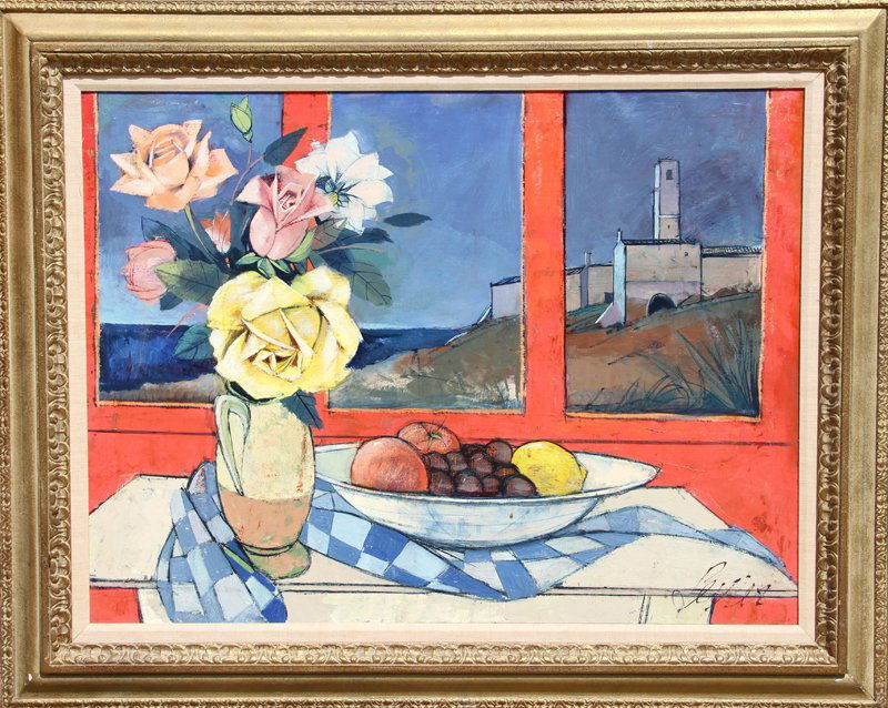 Charles Levier, Touilee de la Nuit, Oil Painting: Artist: Charles Levier, French (1920 - 2003) Title: Touilee de la Nuit Year: circa 1970 Medium: Oil on Canvas, signed Size: 30 in. x 40 in. (76.2 cm x 101.6 cm) Frame Size: 40 x 50 inches