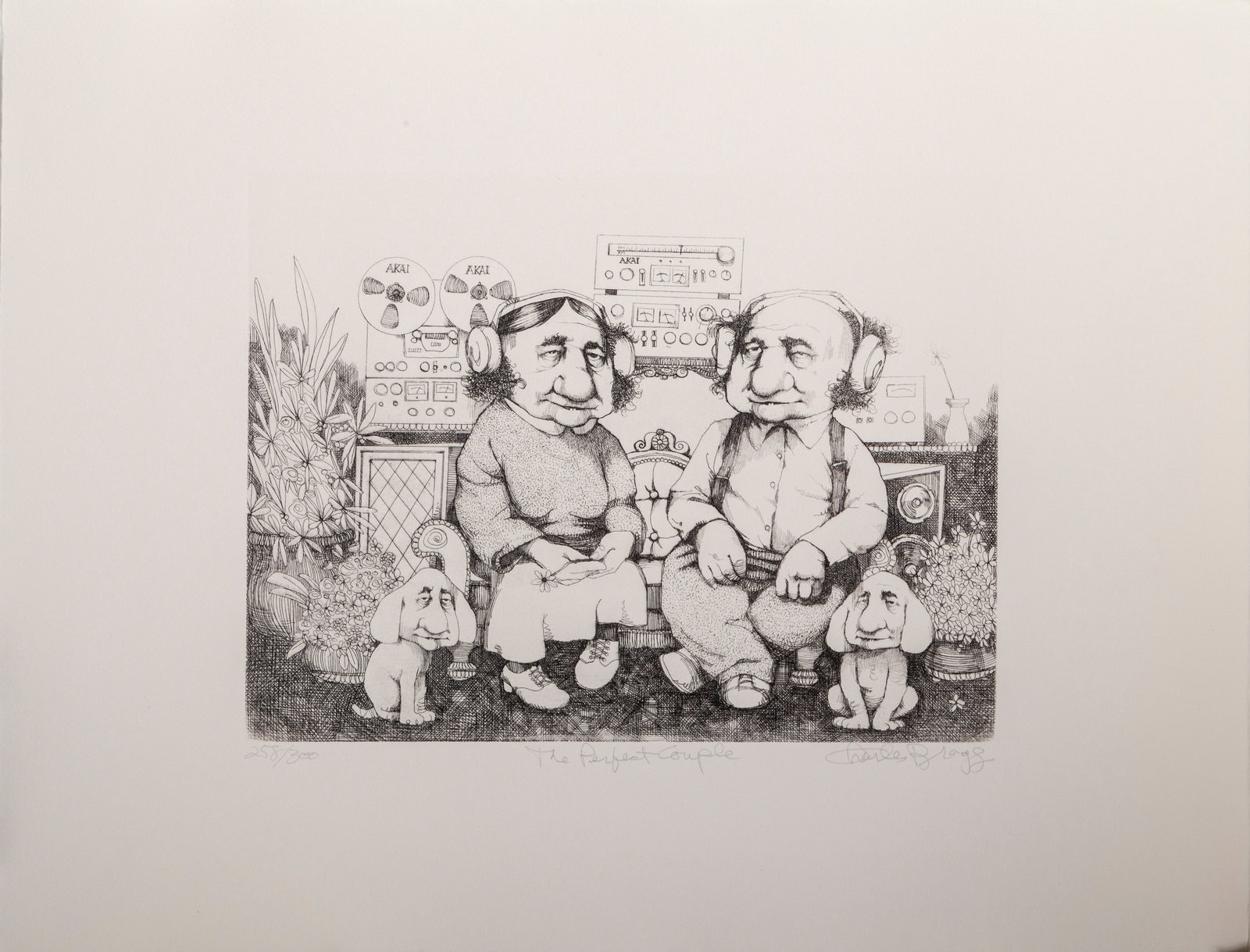 Charles Bragg, The Perfect Couple 2 , Etching (1 of 4)