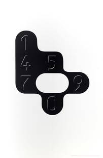 Peter Saville, The Letter B, Screenprint: Artist: Peter Saville, British (1955 - ) Title: The Letter B Portfolio: The Alphabet Portfolio Year: 1994 Medium: Screenprint Image Size: 19 x 16.5 inches Size: 35 x 23 in. (88.9 x 58.42 cm) Publisher