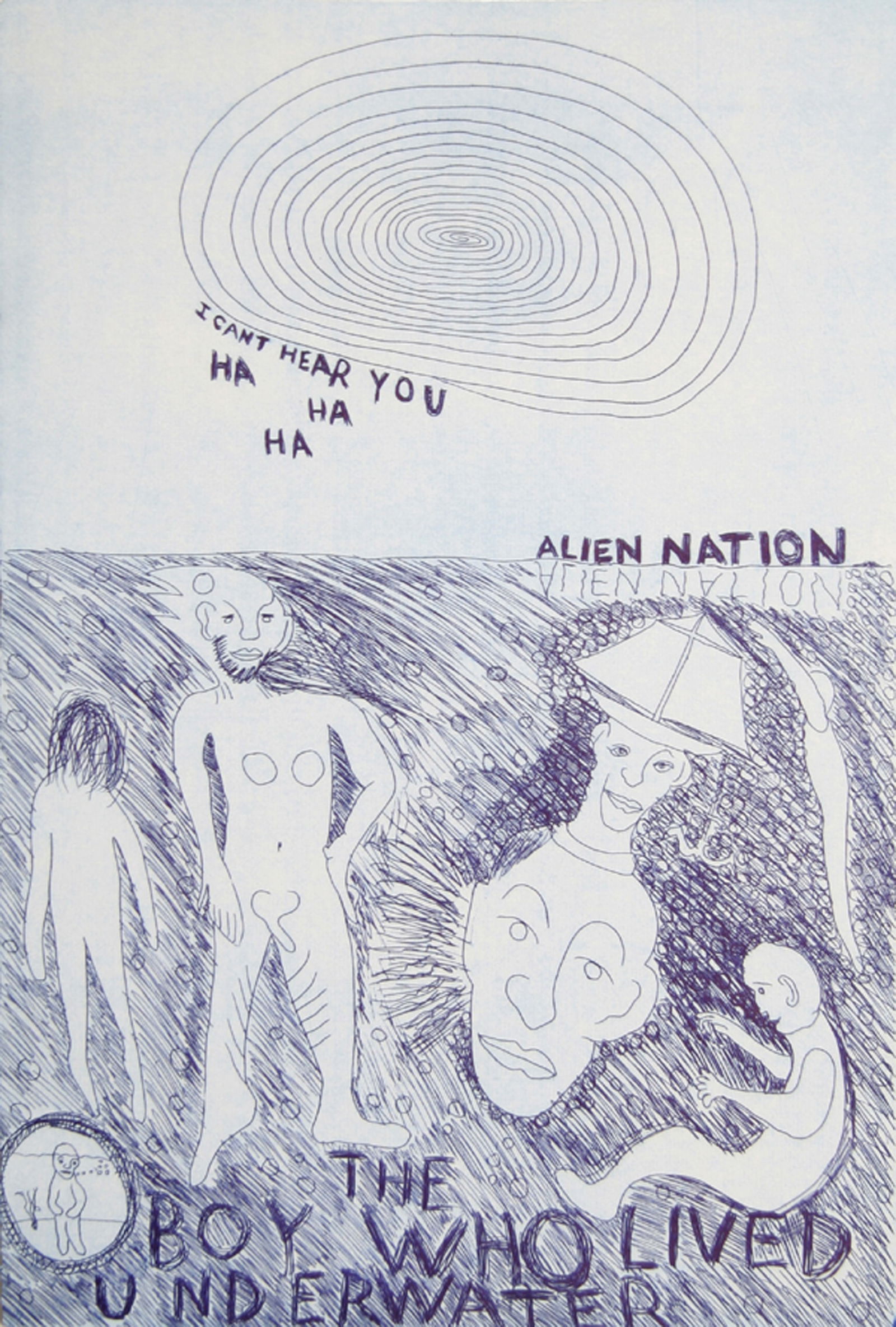 Robin Winters, Alien Nation from the Moral Essays Portfolio, Etching: Artist: Robin Winters, American (1950 - ) Title: Alien Nation from the Moral Essays Portfolio Year: 1986 Medium: Etching, signed in pencil Edition: S of A-Z Size: 18 x 12 in. (45.72 x 30.48 cm)