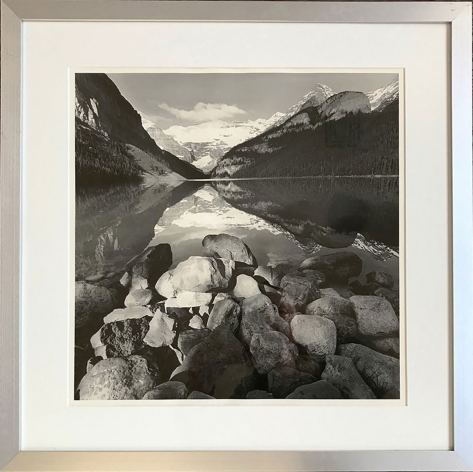 Lee Friedlander, Lake Louise, Gelatin Silver Print: Artist: Lee Friedlander, American (1934 - ) Title: Lake Louise Year: 2000 | Printed: 2002 Medium: Gelatin Silver Print, signed in pencil verso Image Size: 15 x 14.5 inches Size: 20 x 16 in. (50.8 x 40