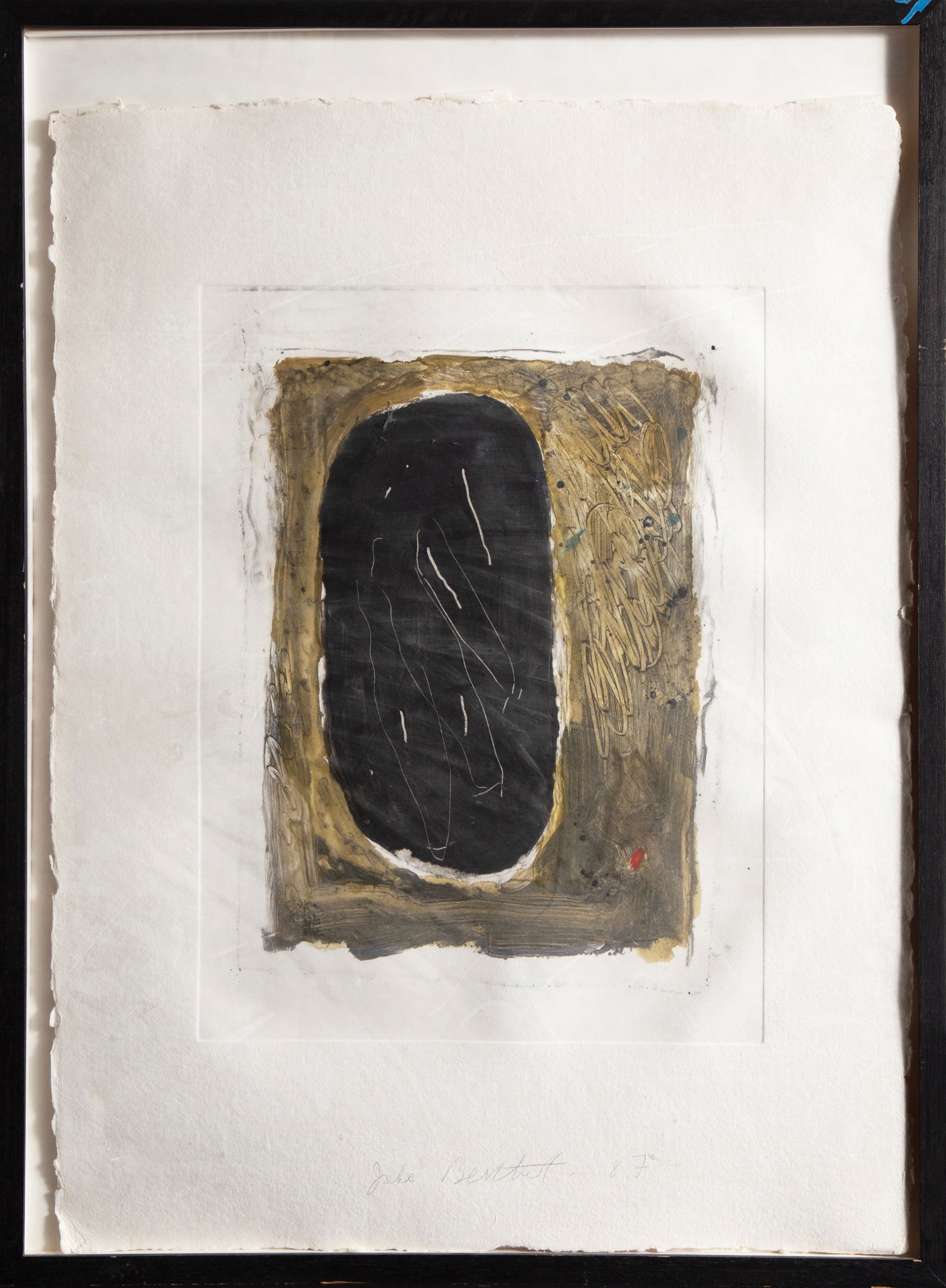 Jake Berthot, Lake, Monotype (1 of 5)