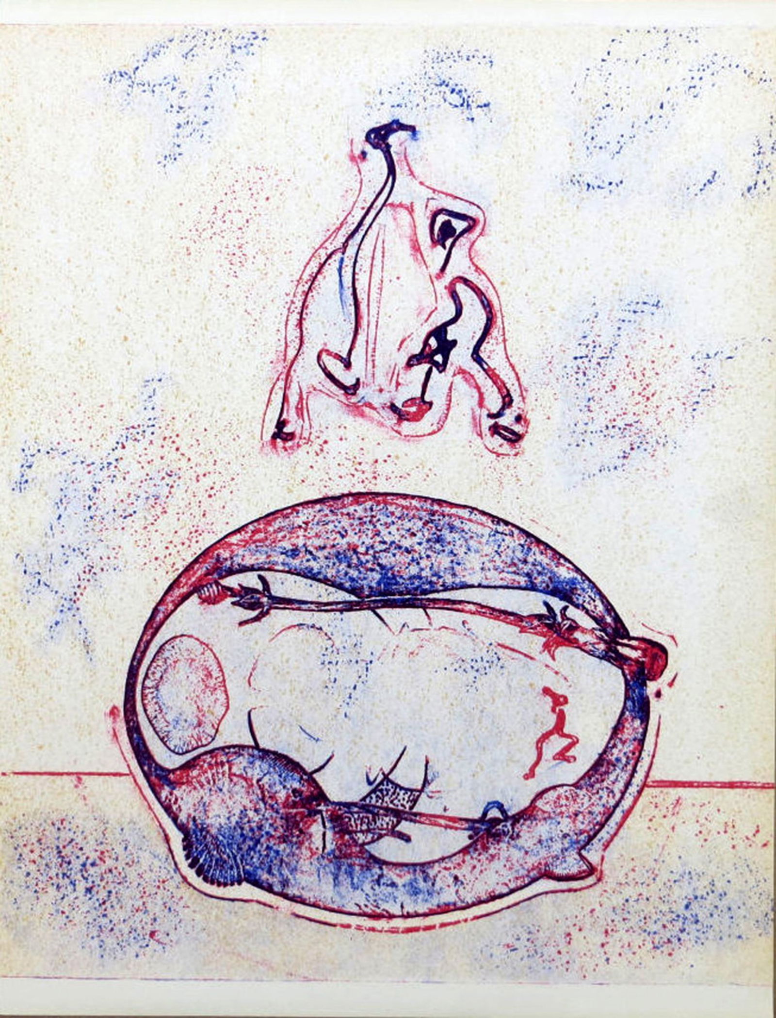 Max Ernst, Apres Moi from XXe Siecle, Lithograph: Artist: Max Ernst, German (1891 - 1976) Title: Apres Moi from XXe Siecle Year: 1971 Medium: Lithograph Size: 12.88 x 9.5 in. (32.7 x 24.13 cm) Description: Xxe Siecle, aka The 20th Century Review, was