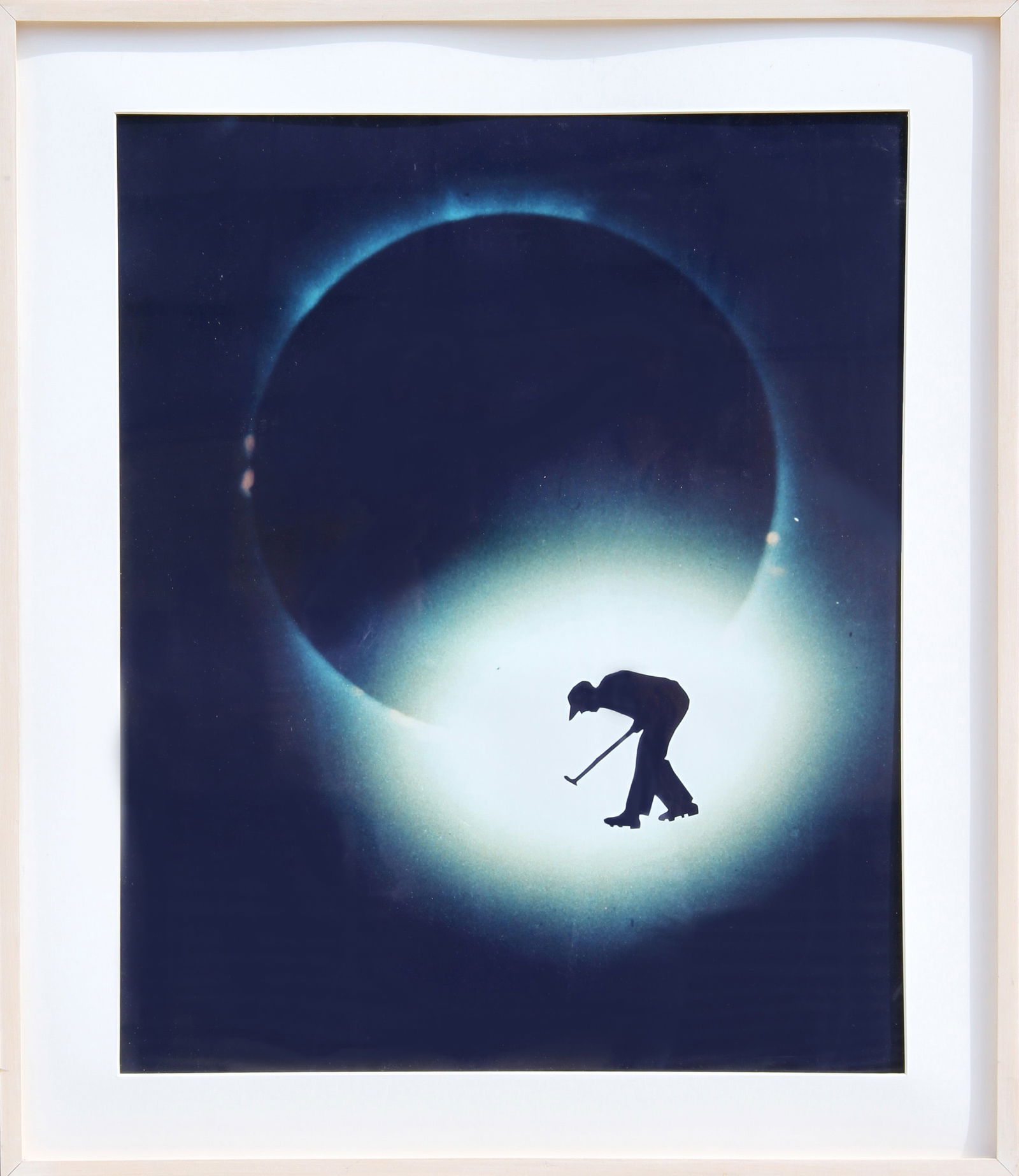 Eve Sonneman, Golf on Solar Eclipse, Polaroid Photograph: Artist: Eve Sonneman, American (1946 - ) Title: Golf on Solar Eclipse Year: 1989 Medium: Polaroid Photograph, signed and numbered Edition: 2/2 Size: 24 in. x 20 in. (60.96 cm x 50.8 cm) Frame Size: 29