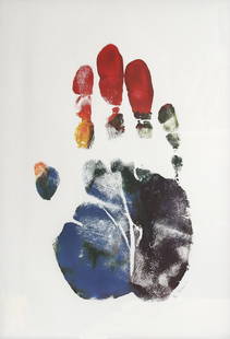 Arthur Boden, Hand Portrait, Lithograph: Artist: Arthur Boden, American Title: Hand Portrait Year: circa 1975 Medium: Lithograph, signed and numbered in pencil Edition: 100 Size: 35.5 in. x 24.5 in. (90.17 cm x 62.23 cm)