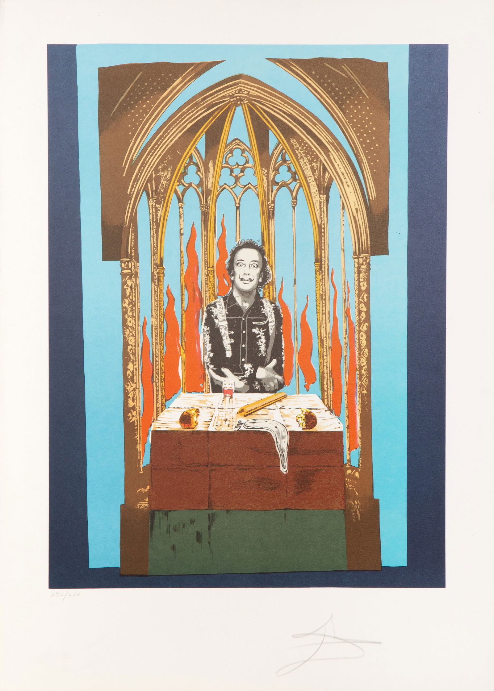 Salvador Dali, Dali's Inferno (The Magician), Lithograph on Arches (1 of 5)