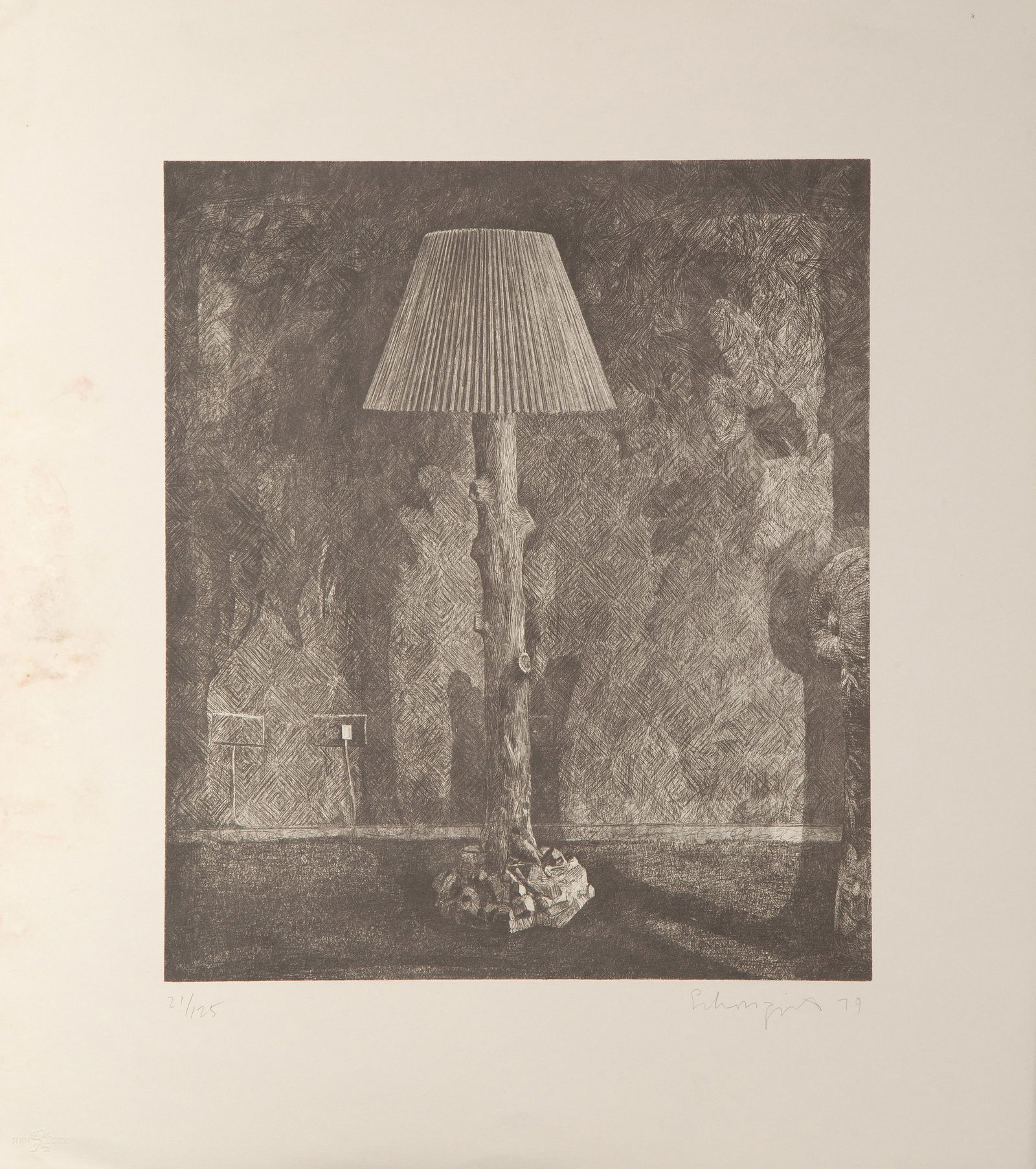 Ben Schonzeit, Table Lamp, Etching (1 of 5)