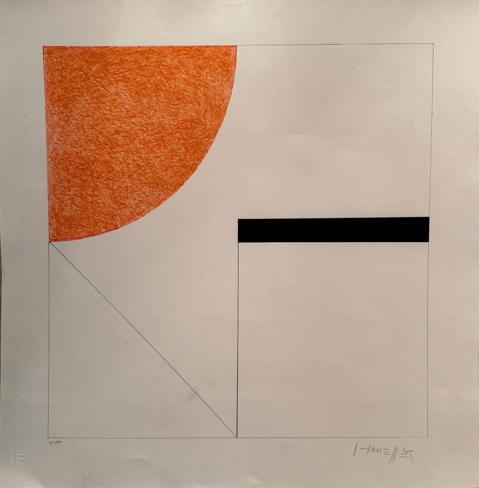 Gottfried Honegger, Concrete Composition, Lithograph (1 of 4)