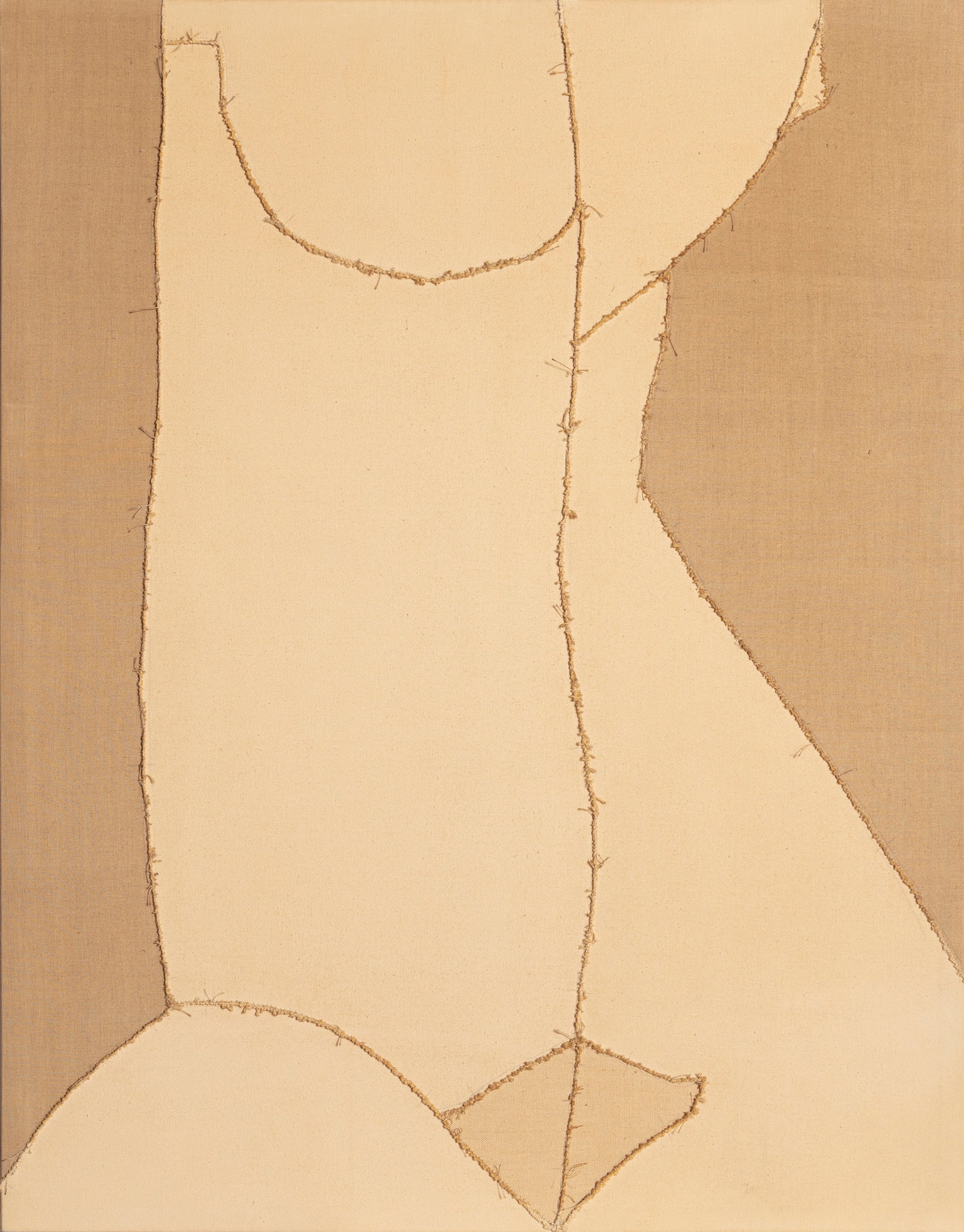 Lou Fink, Nude, Sewn Canvas: Artist: Lou Fink, American (1925 - 1980) Title: Nude Year: 1974 Medium: Sewn Canvas, signed, dated, and titled verso Size: 38 x 30 x 4 in. (96.52 x 76.2 x 10.16 cm)