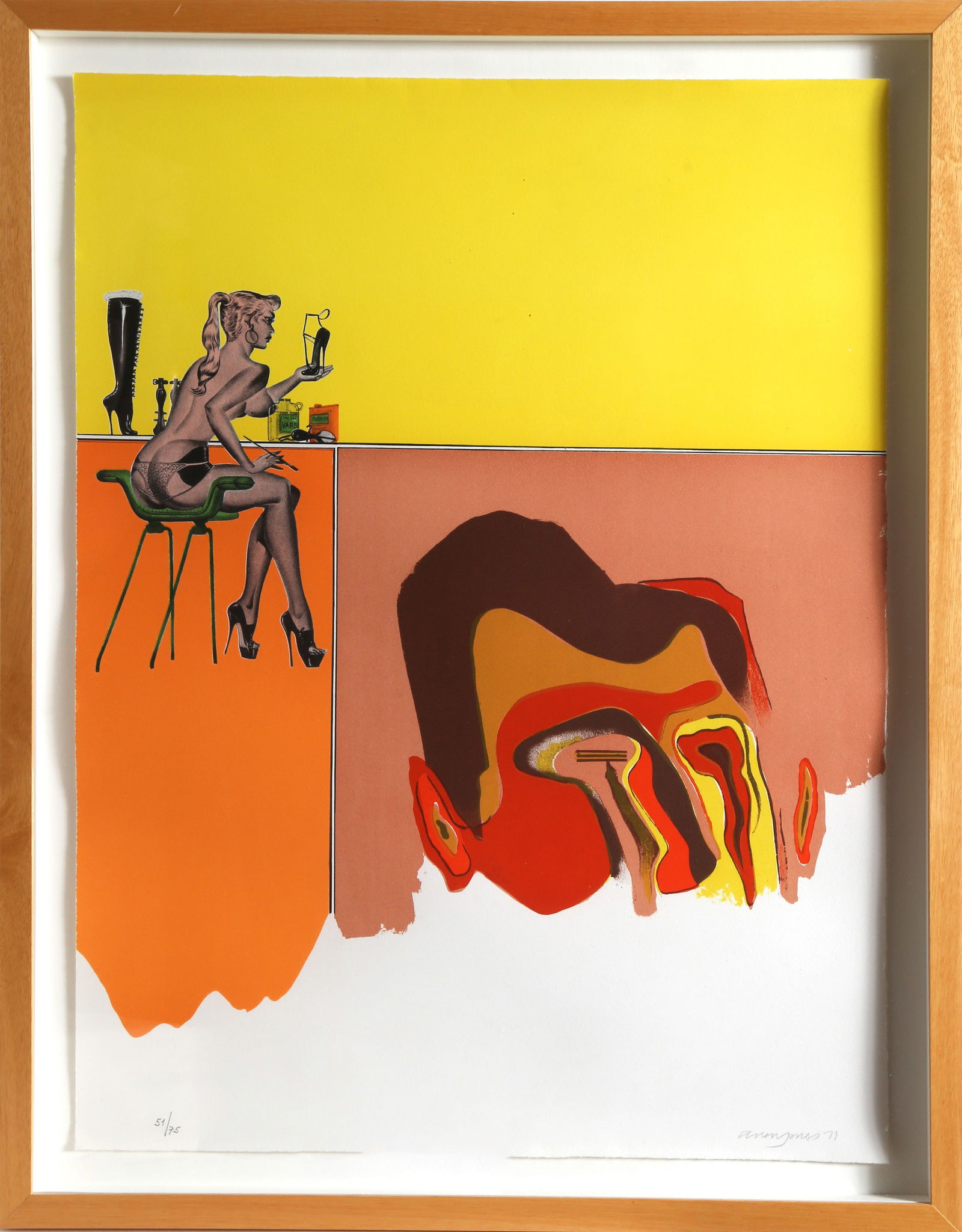 Allen Jones, Plate 2, Screenprint (1 of 4)