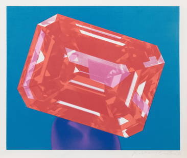 Richard Bernstein, Ruby, Screenprint: Artist: Richard Bernstein, American (1939 - 2002) Title: Ruby Year: 1978 Medium: Screenprint, signed and numbered in pencil Edition: 200, AP 30 Size: 26 in. x 30.5 in. (66.04 cm x 77.47 cm)