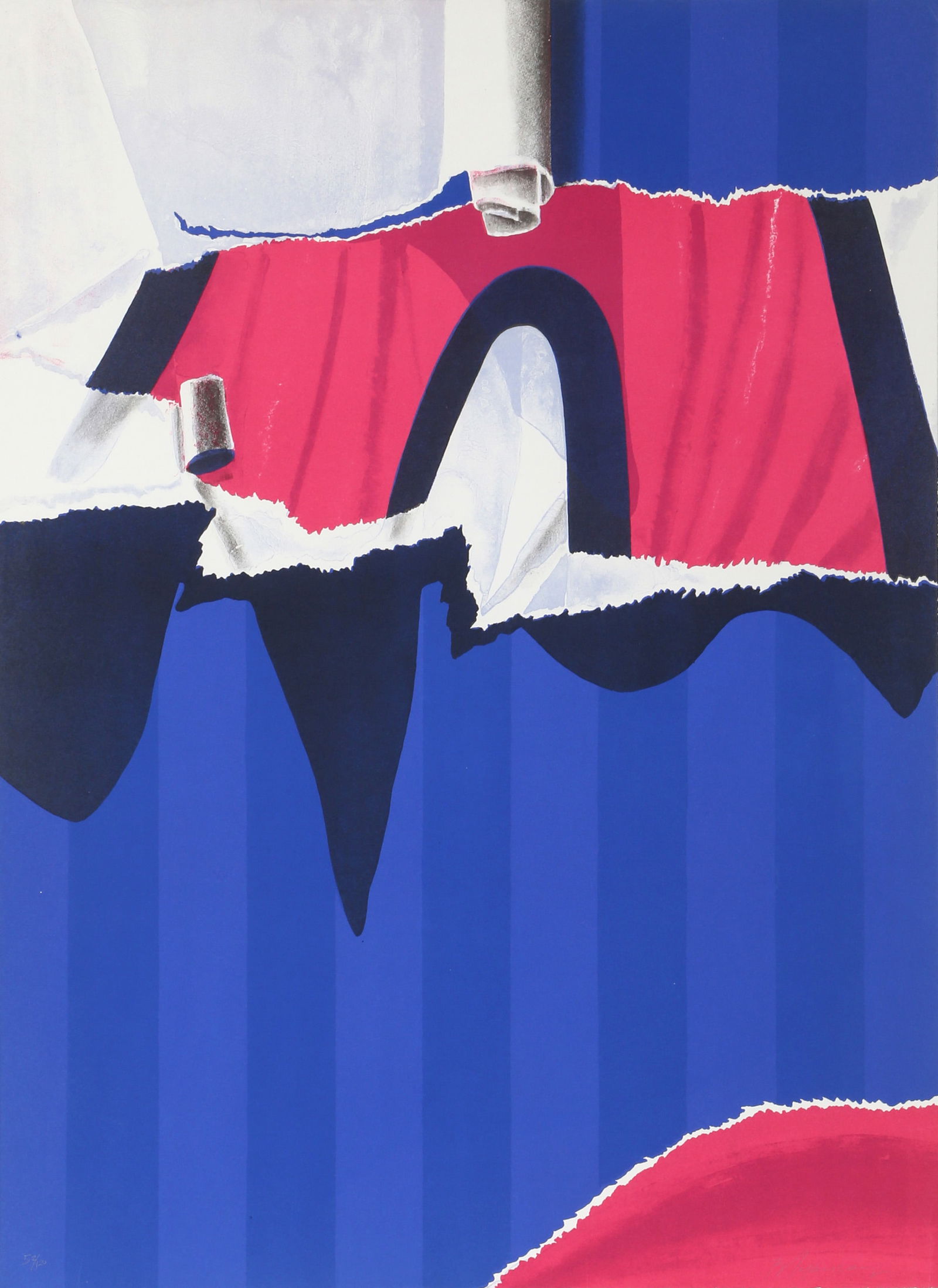 Burhan Dogancay, Walls 70 (14), Lithograph on Arches (1 of 3)