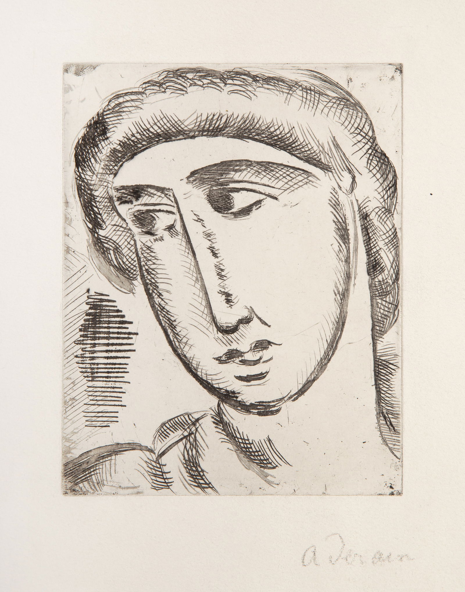 Andre Derain, Portrait, Etching (1 of 4)