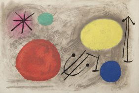 Joan Miro, Bagatelles Vegetales, Etching with Aquatint and Carborundum, on Richard de Bas