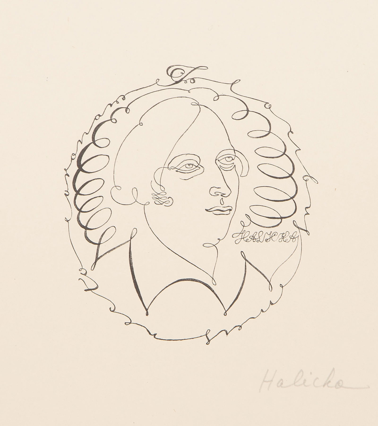 Alice Halicka, Portrait of a Woman, Etching (1 of 4)